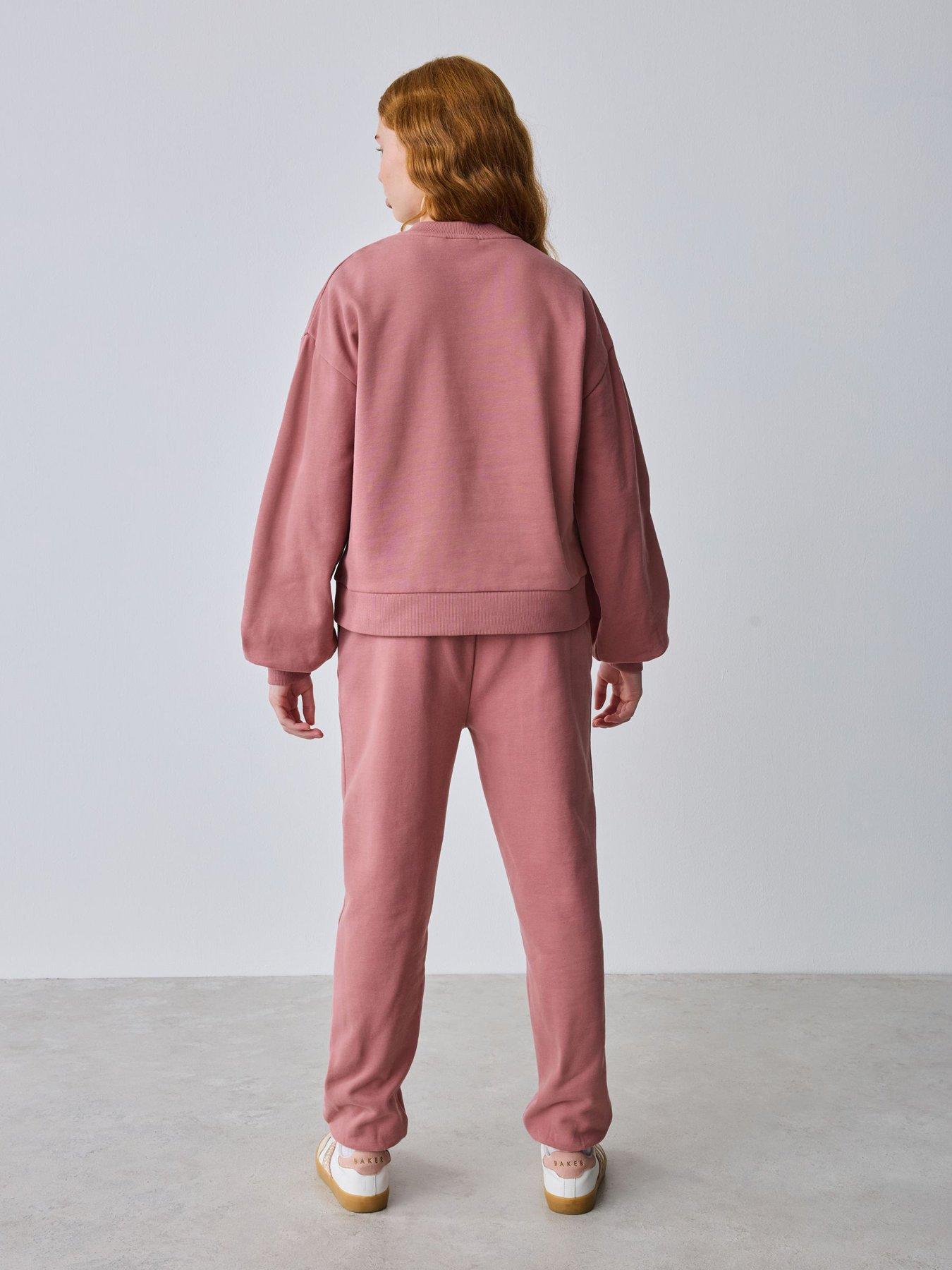 Image 2 of 6 of Ted Baker Older Girls Logo Sweat Set - Pink