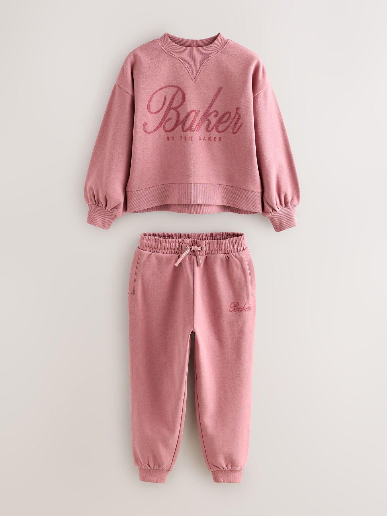 Image 5 of 6 of Ted Baker Older Girls Logo Sweat Set - Pink