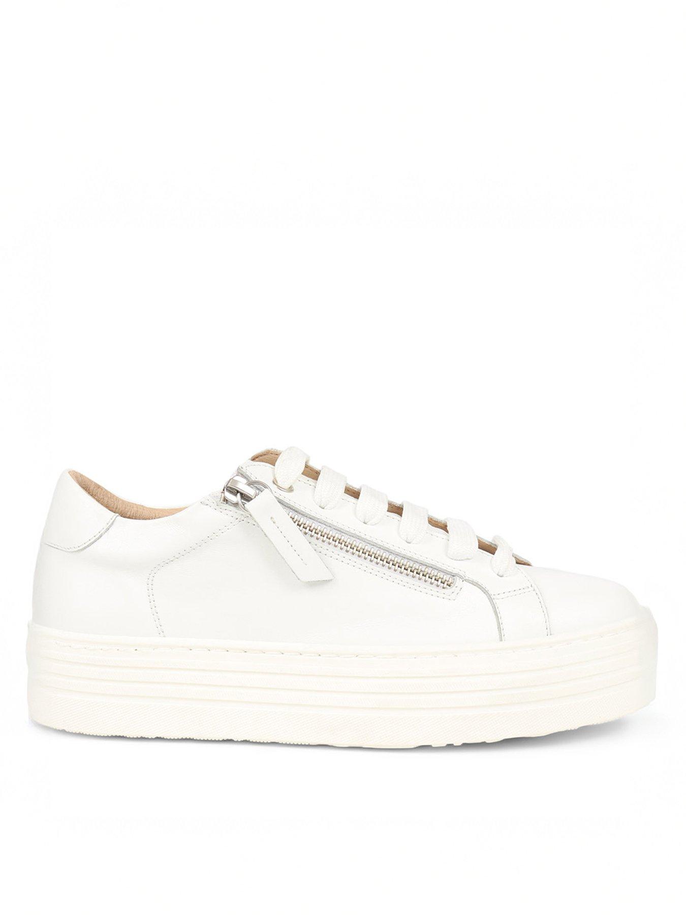 Jones The Bootmaker Amalia Flatform Trainer - White