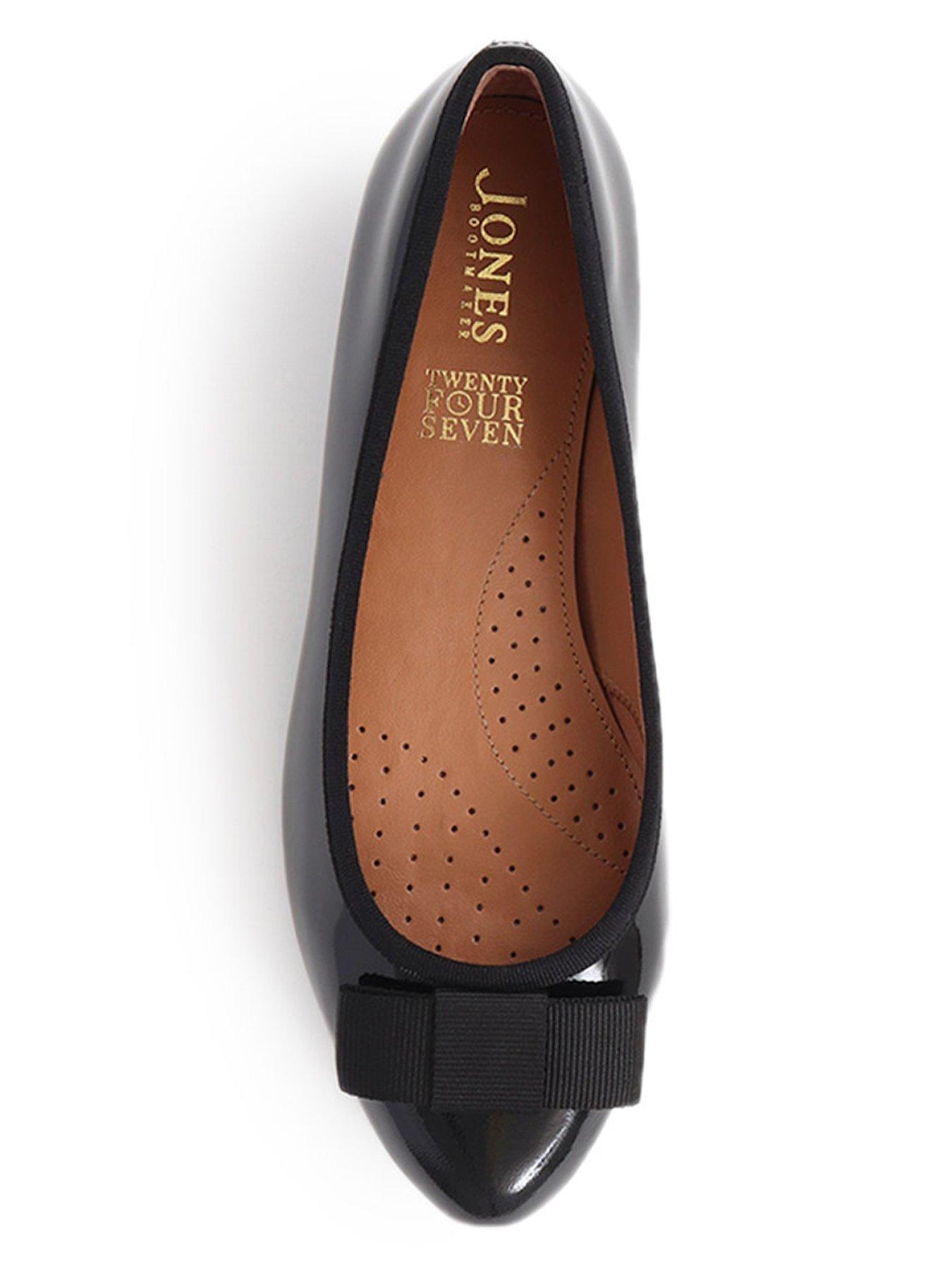  image of jones-bootmaker-soleil-wide-fit-ballerina-black