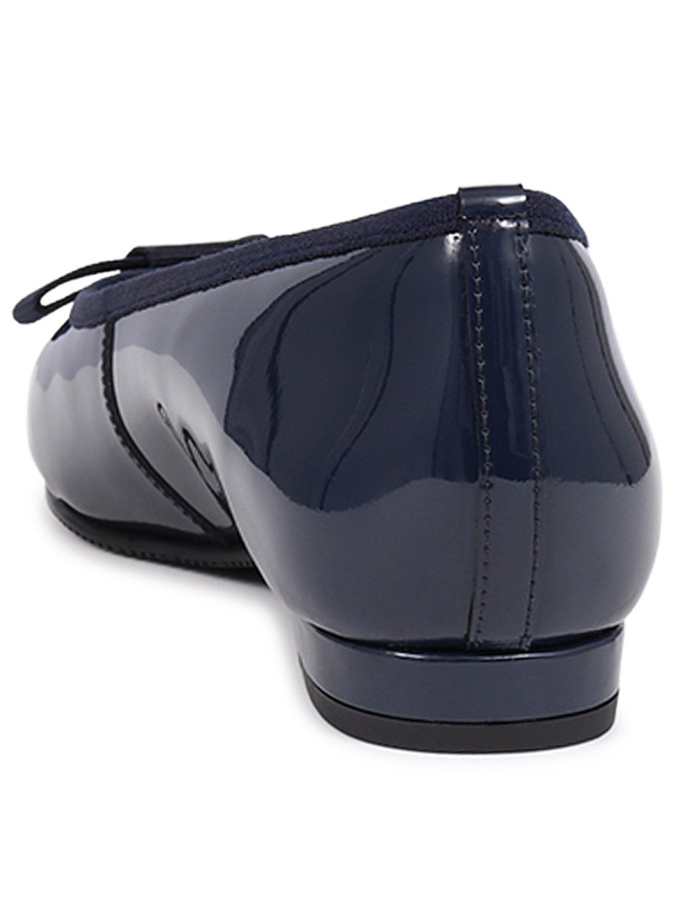  image of jones-bootmaker-soleil-wide-fit-patent-ballerina-navy
