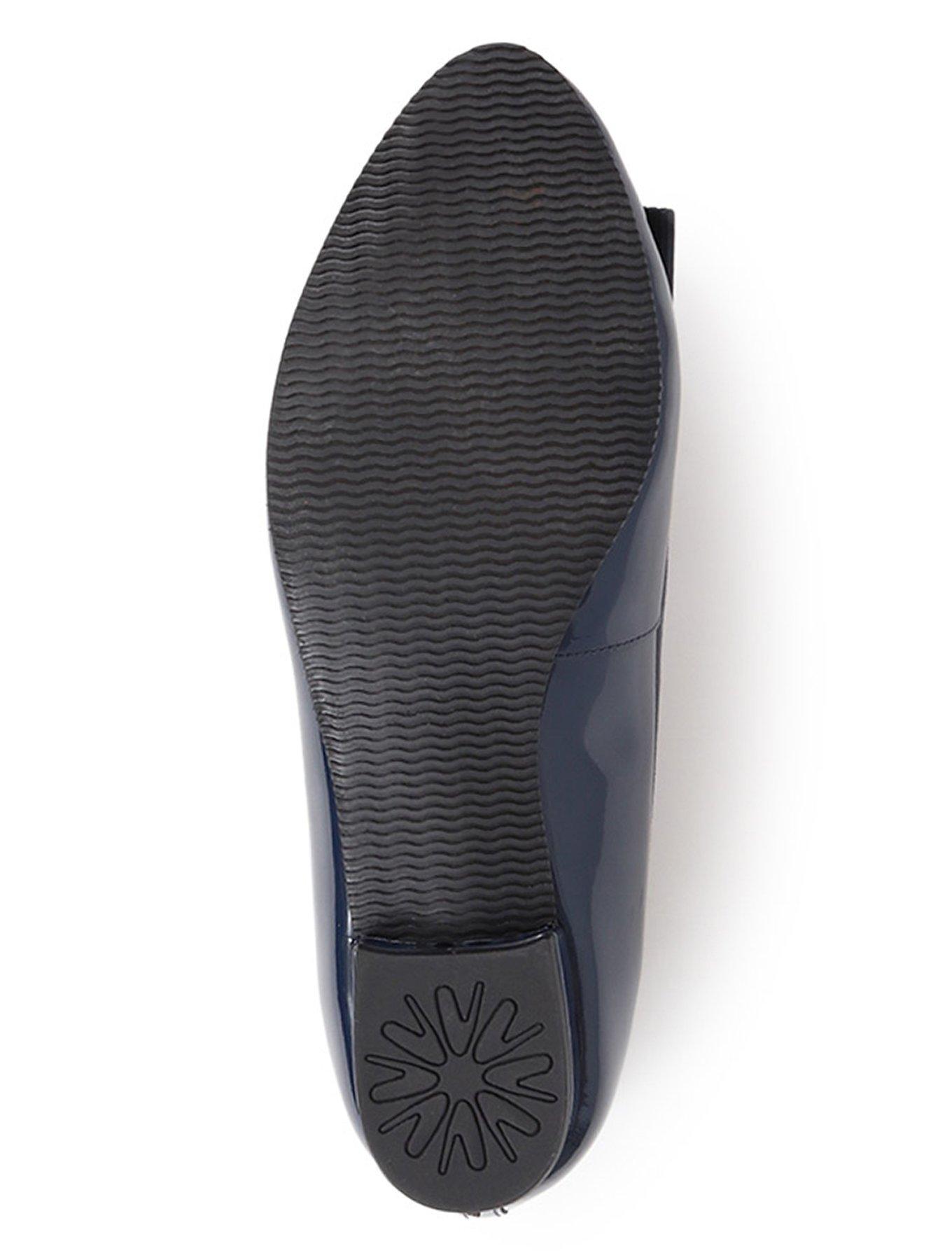  image of jones-bootmaker-soleil-wide-fit-patent-ballerina-navy