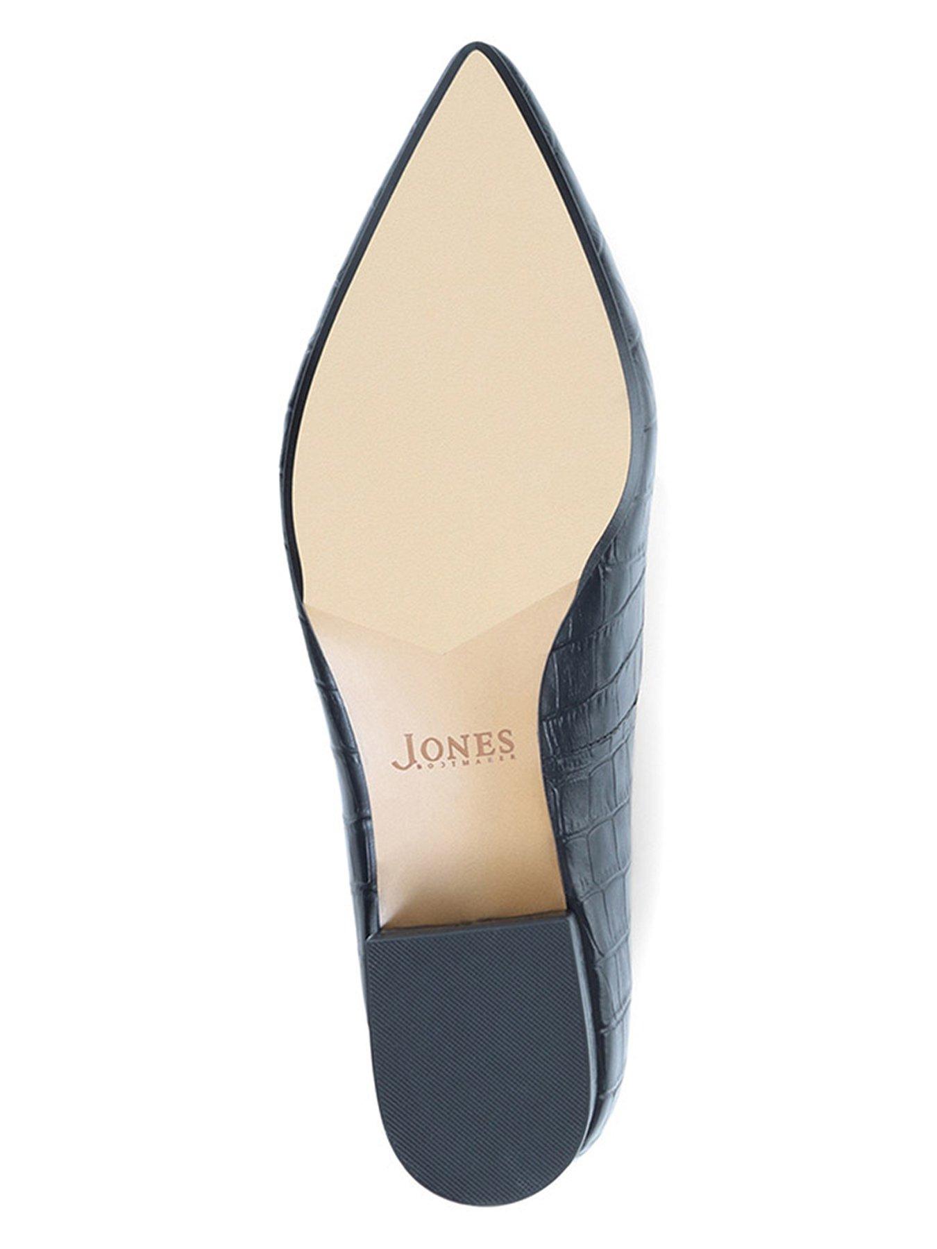  image of jones-bootmaker-sunstone-croc-heeled-pump-black