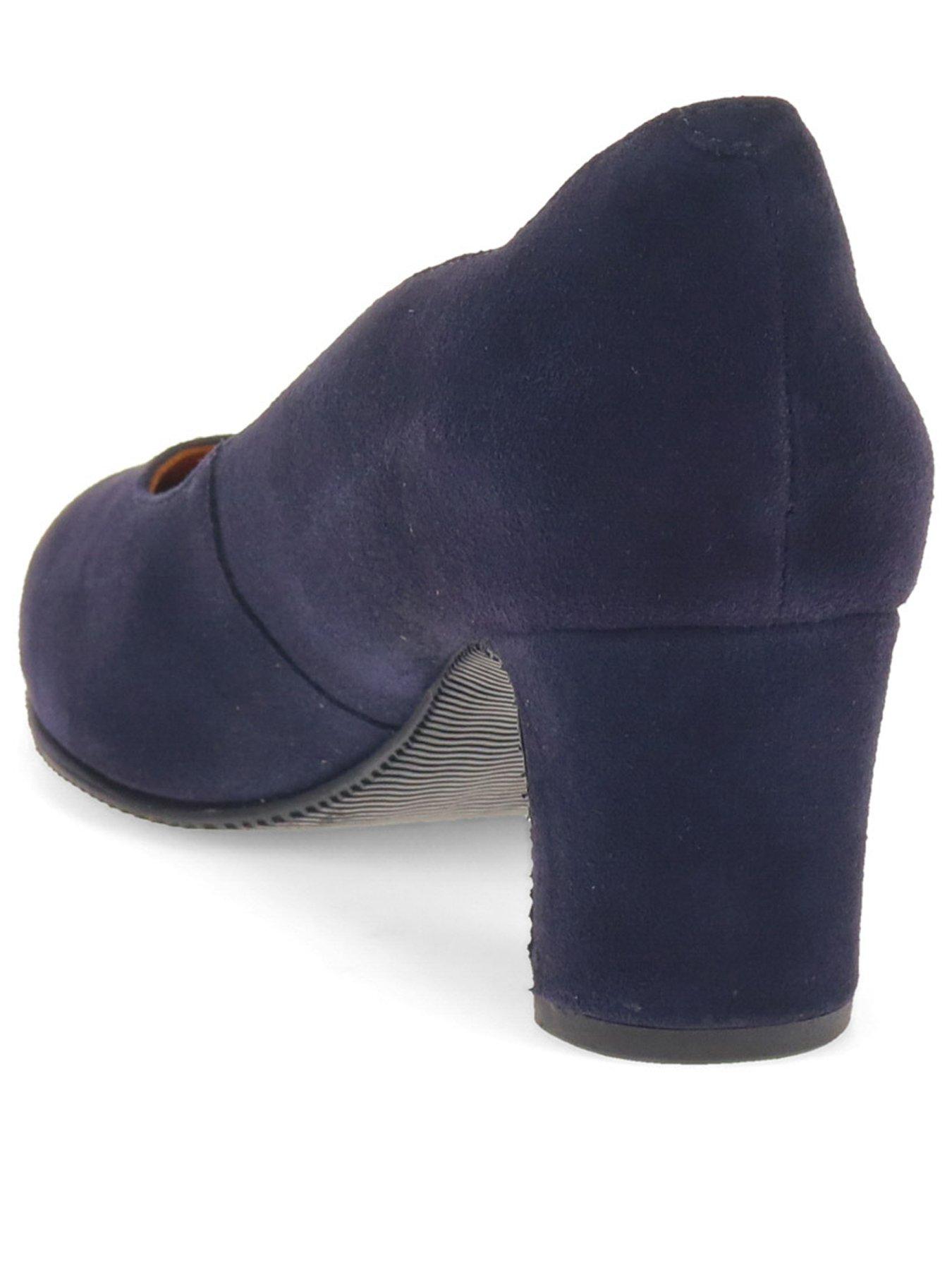  image of jones-bootmaker-zoey-wide-fit-suede-court-shoe-navy