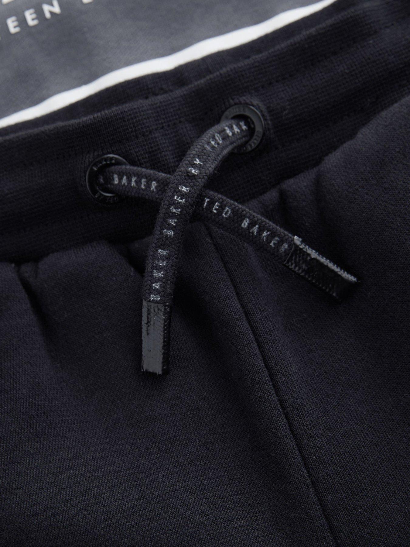 Image 4 of 6 of Ted Baker Older Boys Panel Sweat Set - Black