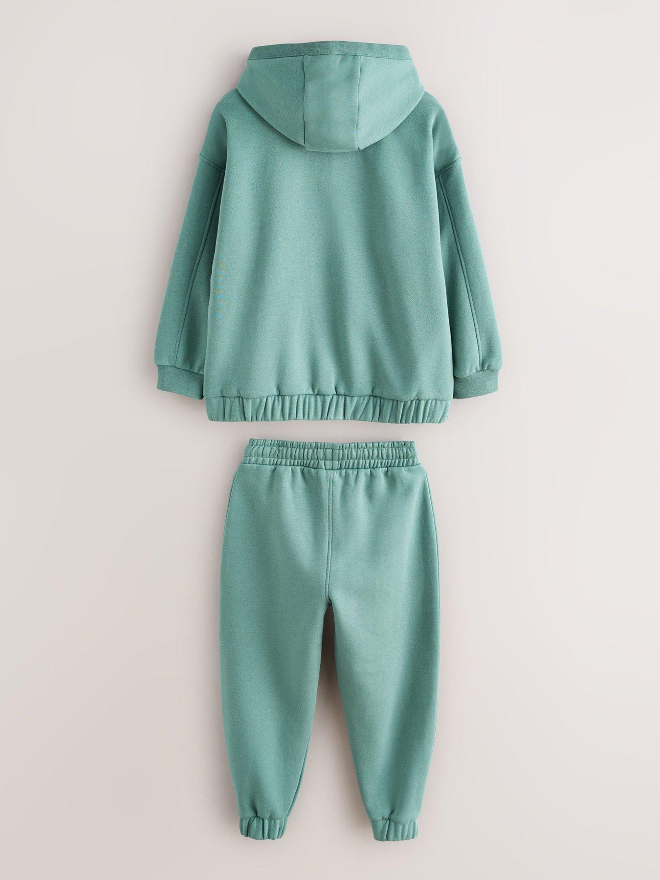  image of ted-baker-older-boys-hoodie-amp-jogger-set-green