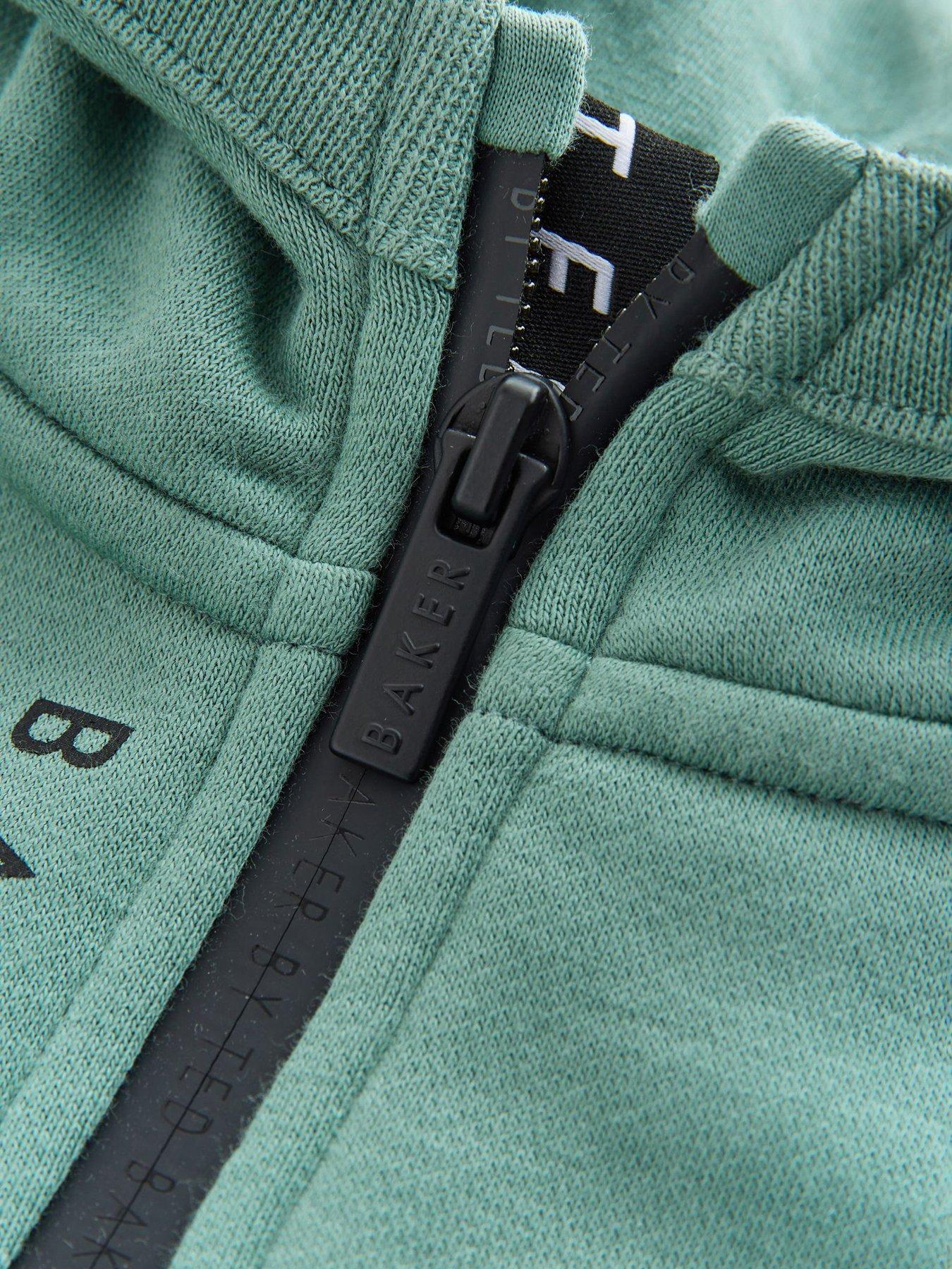  image of ted-baker-older-boys-hoodie-amp-jogger-set-green