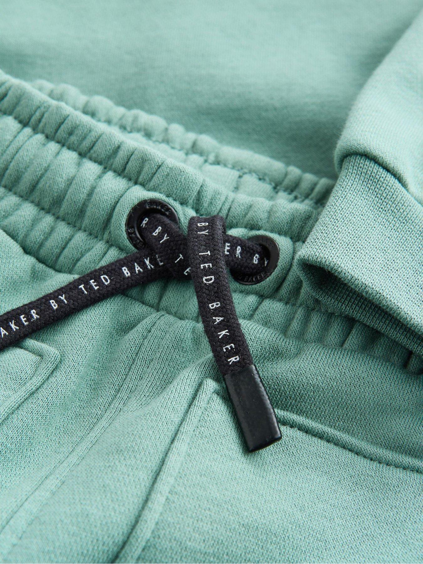  image of ted-baker-older-boys-hoodie-amp-jogger-set-green