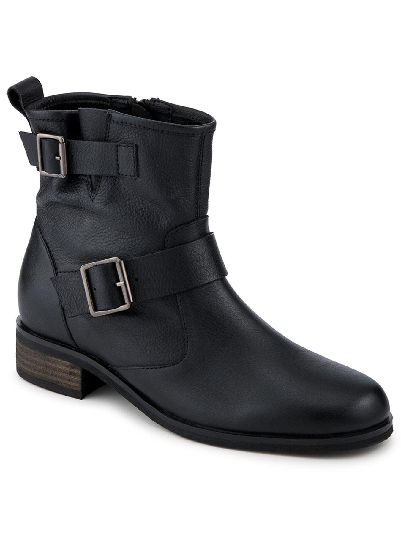  image of jones-bootmaker-maribel-buckle-ankle-boot-black