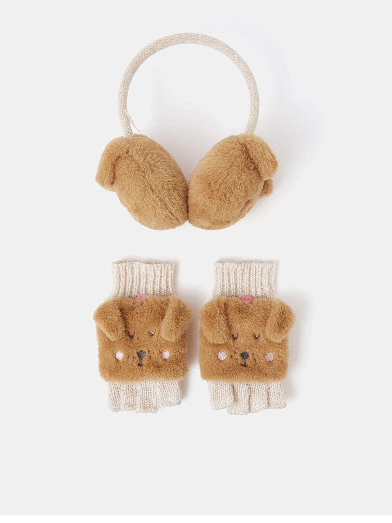 Accessorize Girls Sausage Dog Bundle - Brown