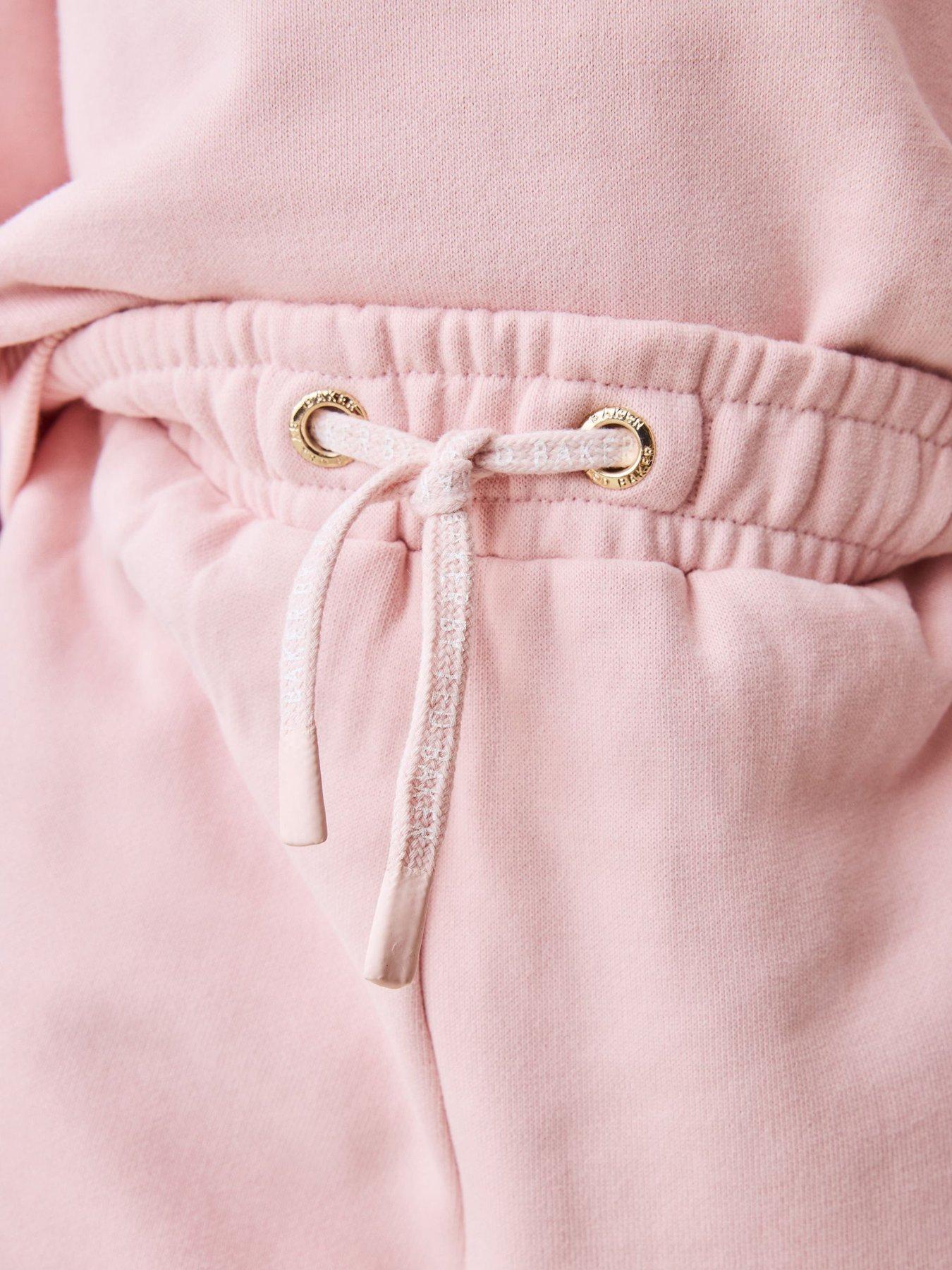  image of ted-baker-younger-girls-bow-sweat-set-pink