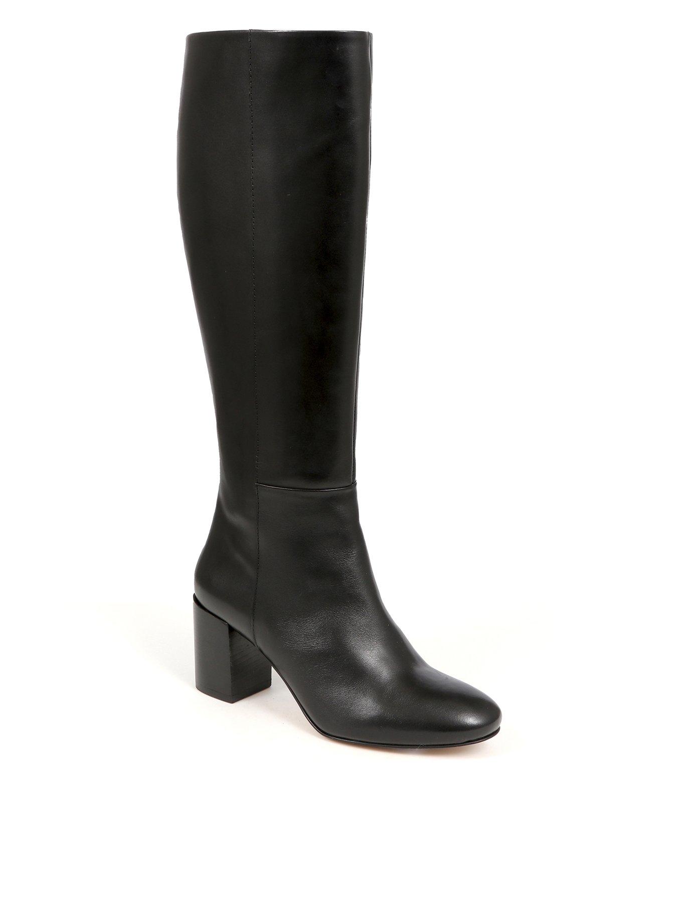  image of jones-bootmaker-neptune-calf-fit-long-boots-black