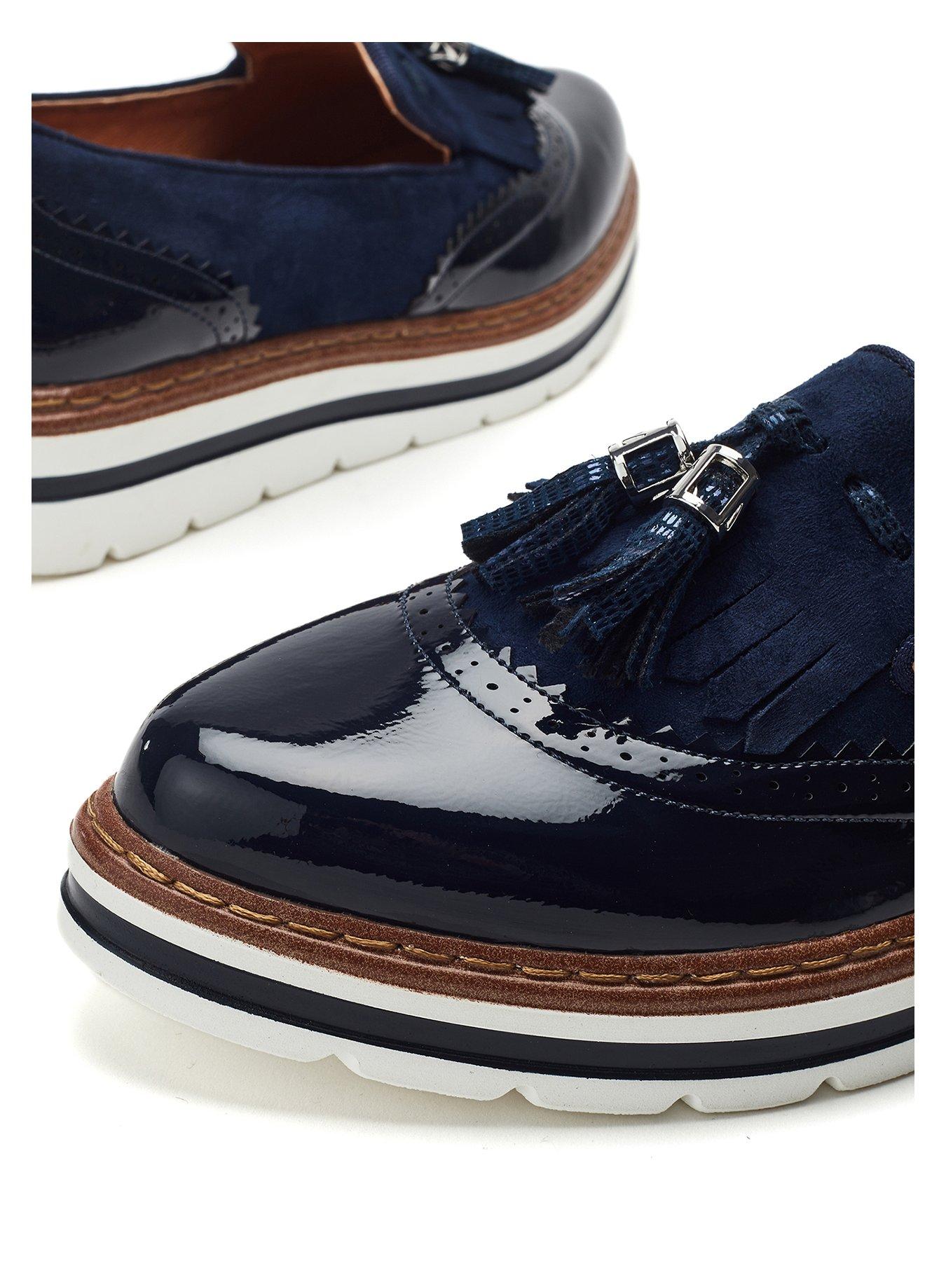 Image 4 of 5 of Moda In Pelle Ellee Loafers - Navy