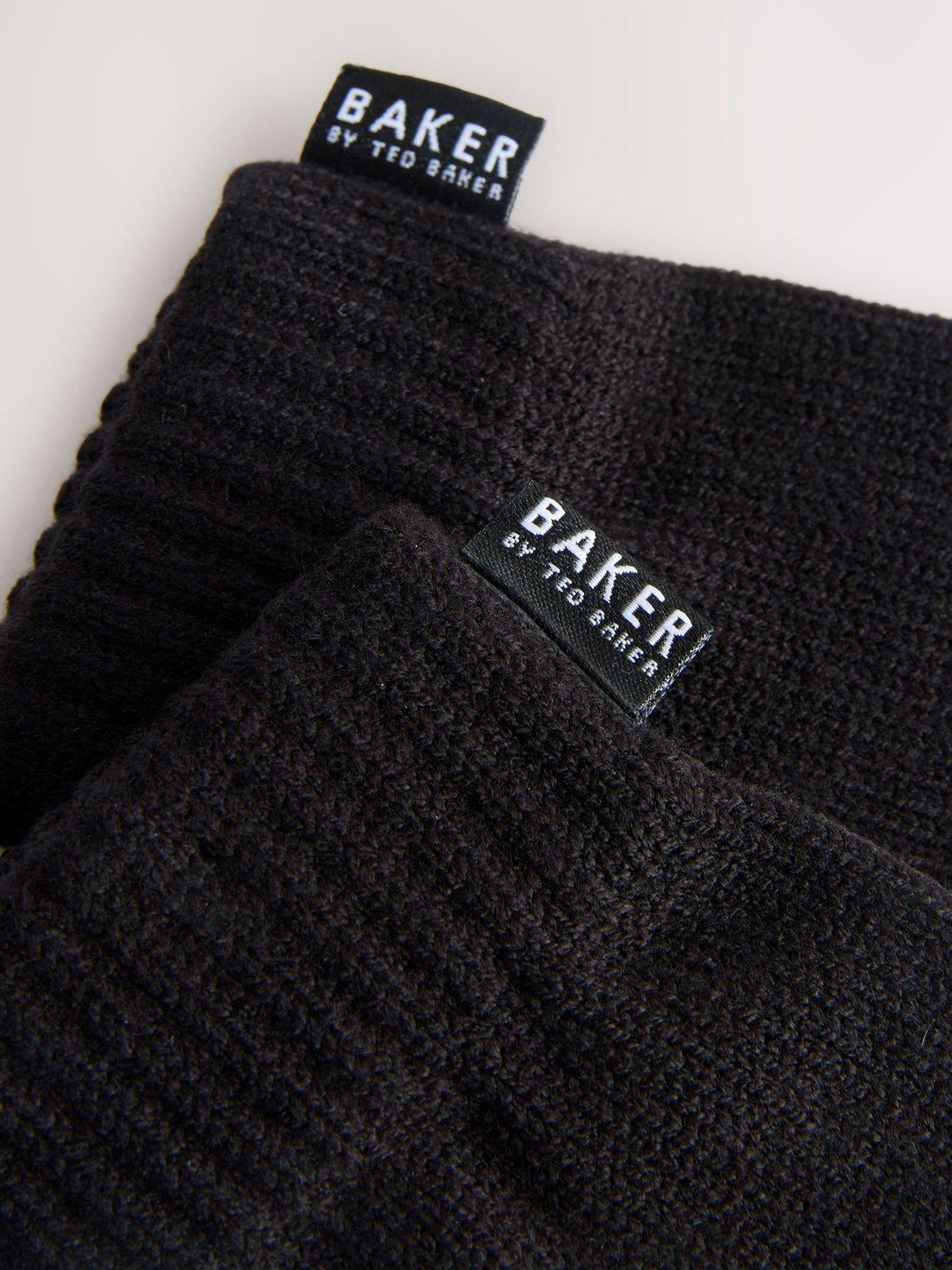  image of ted-baker-older-boys-beanie-set-black