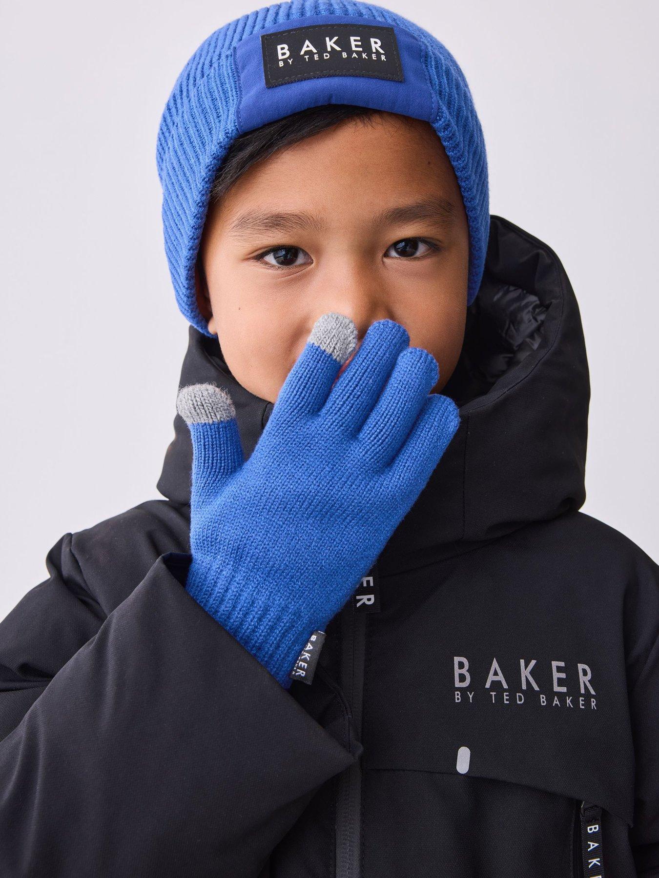 Image 2 of 6 of Ted Baker Older Boys Beanie Set - Blue