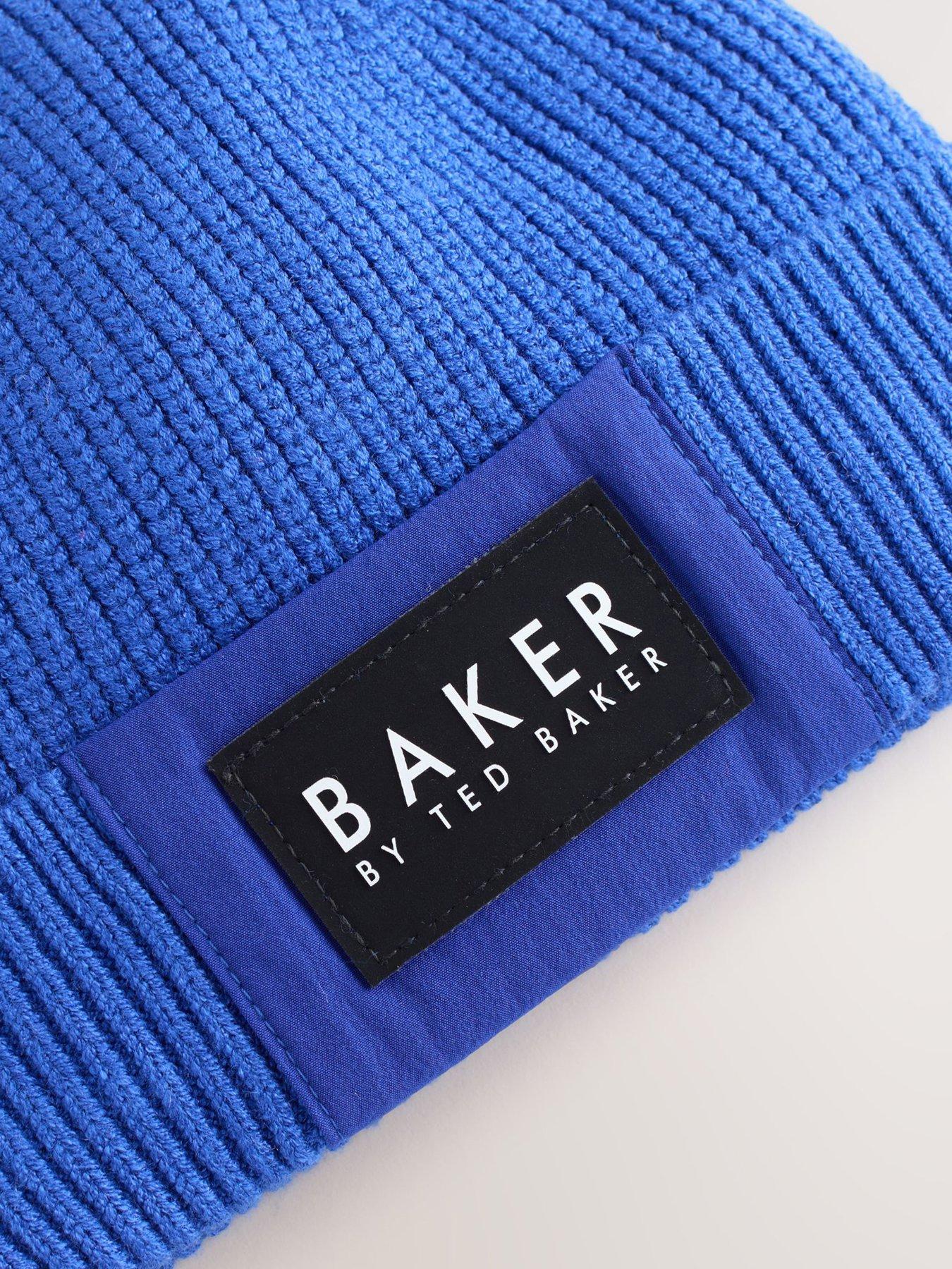 Image 3 of 6 of Ted Baker Older Boys Beanie Set - Blue