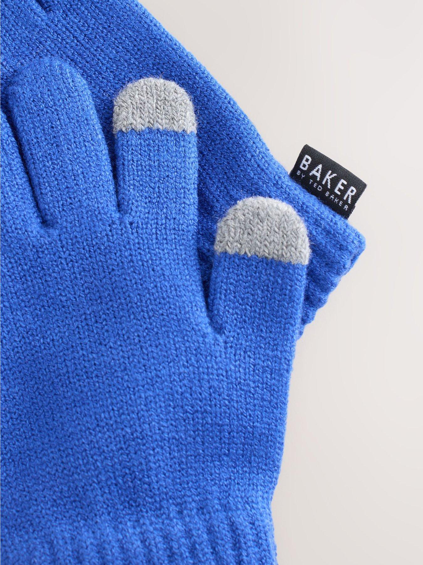 Image 4 of 6 of Ted Baker Older Boys Beanie Set - Blue