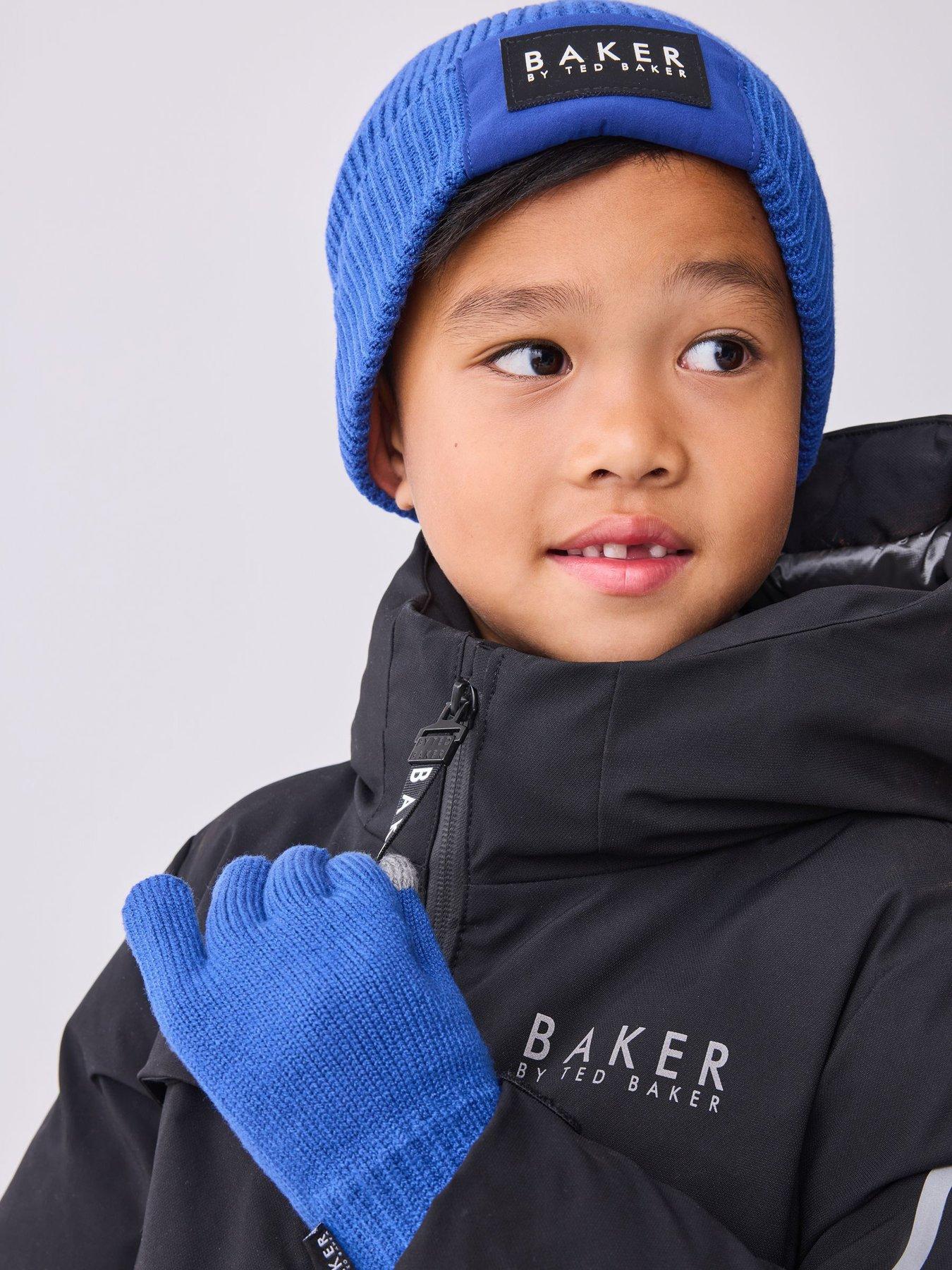 Image 6 of 6 of Ted Baker Older Boys Beanie Set - Blue