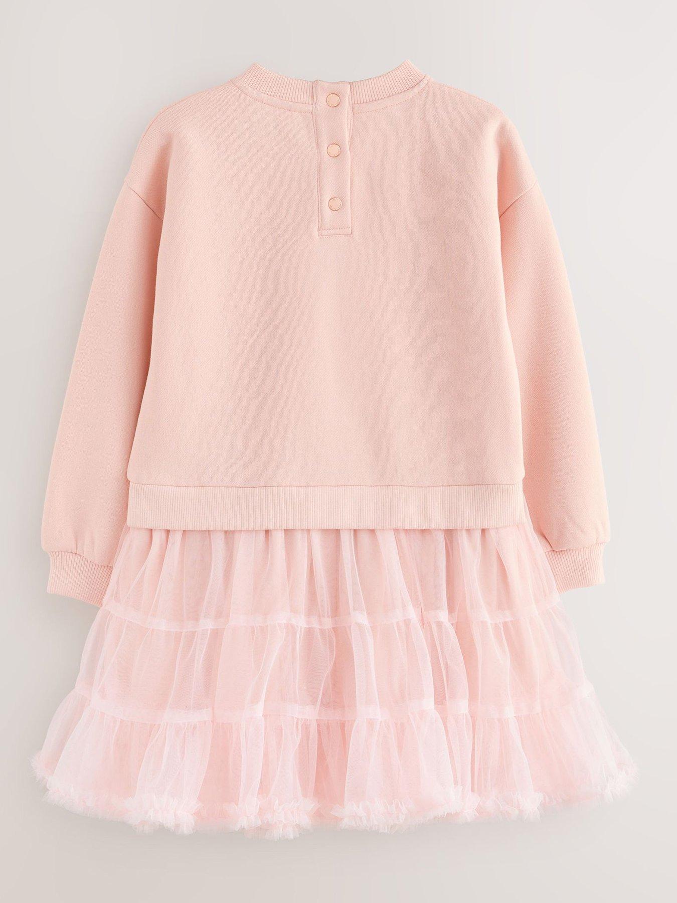 Image 2 of 5 of Ted Baker Older Girls Mock Bow Dress - Pink