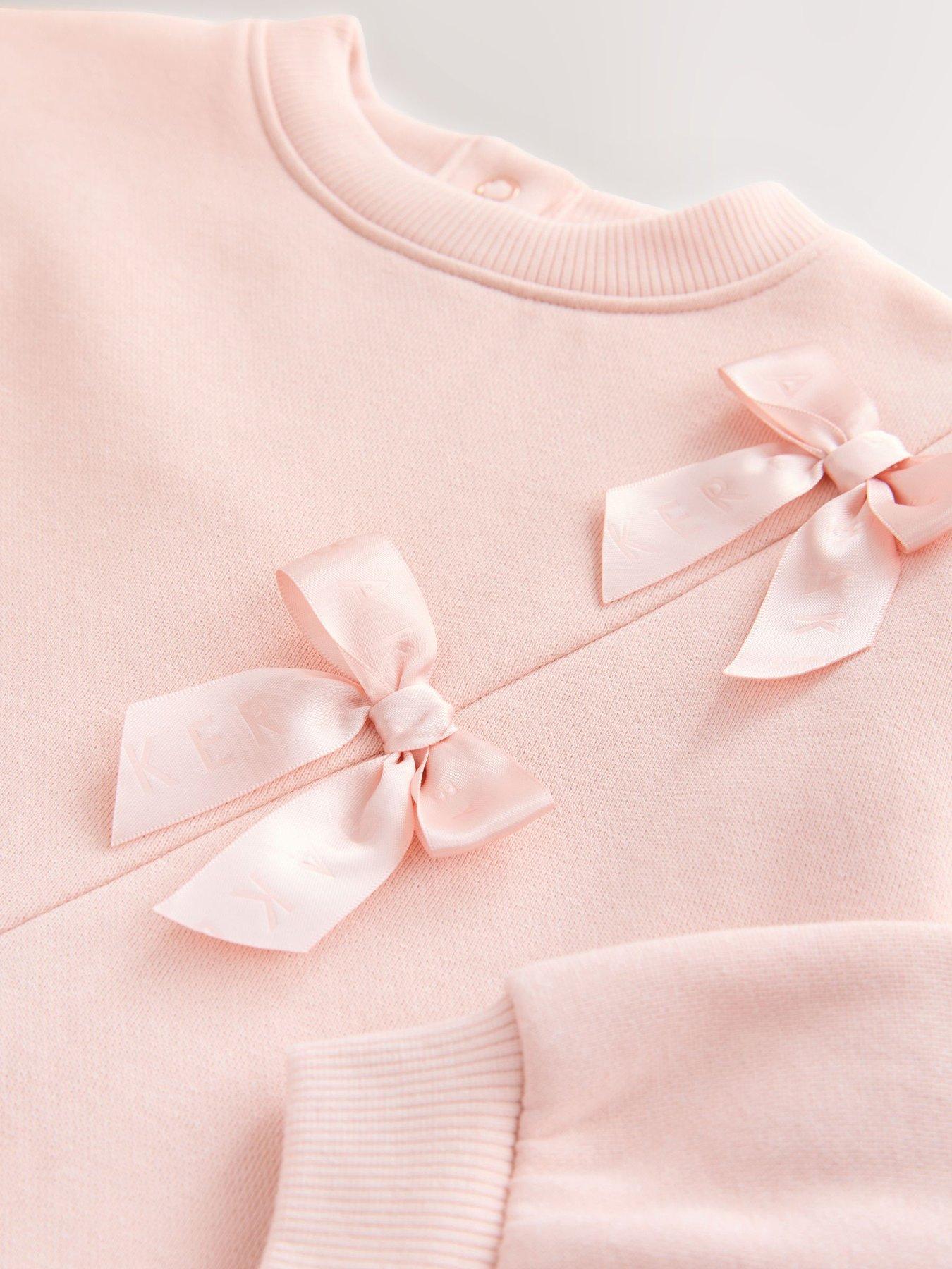 Image 4 of 5 of Ted Baker Older Girls Mock Bow Dress - Pink