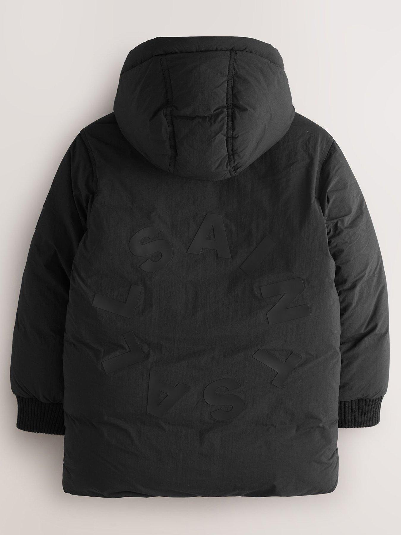  image of smallsaints-older-boys-tierra-longline-coat-black