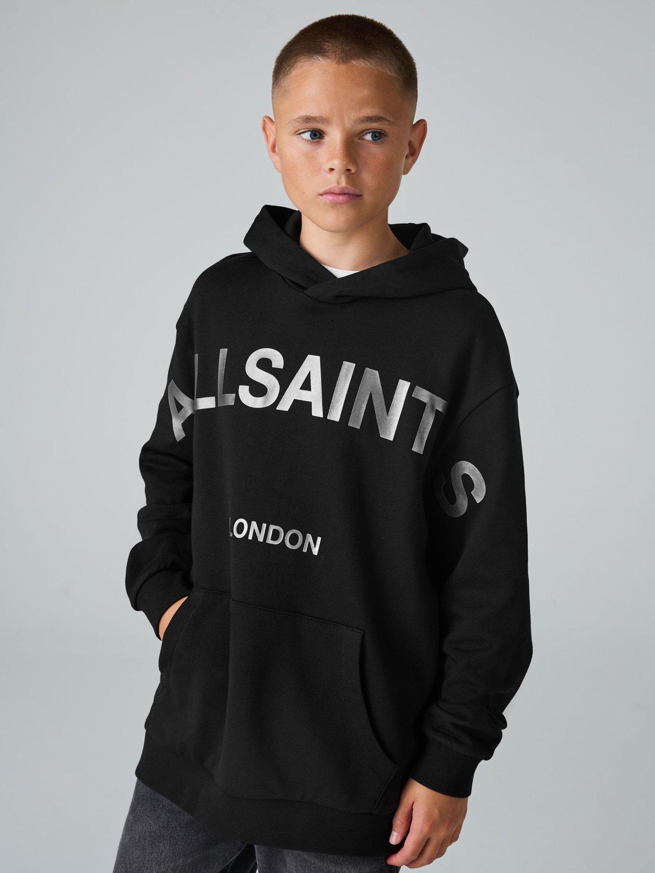 front image of smallsaints-older-boys-biggy-hoodie-black