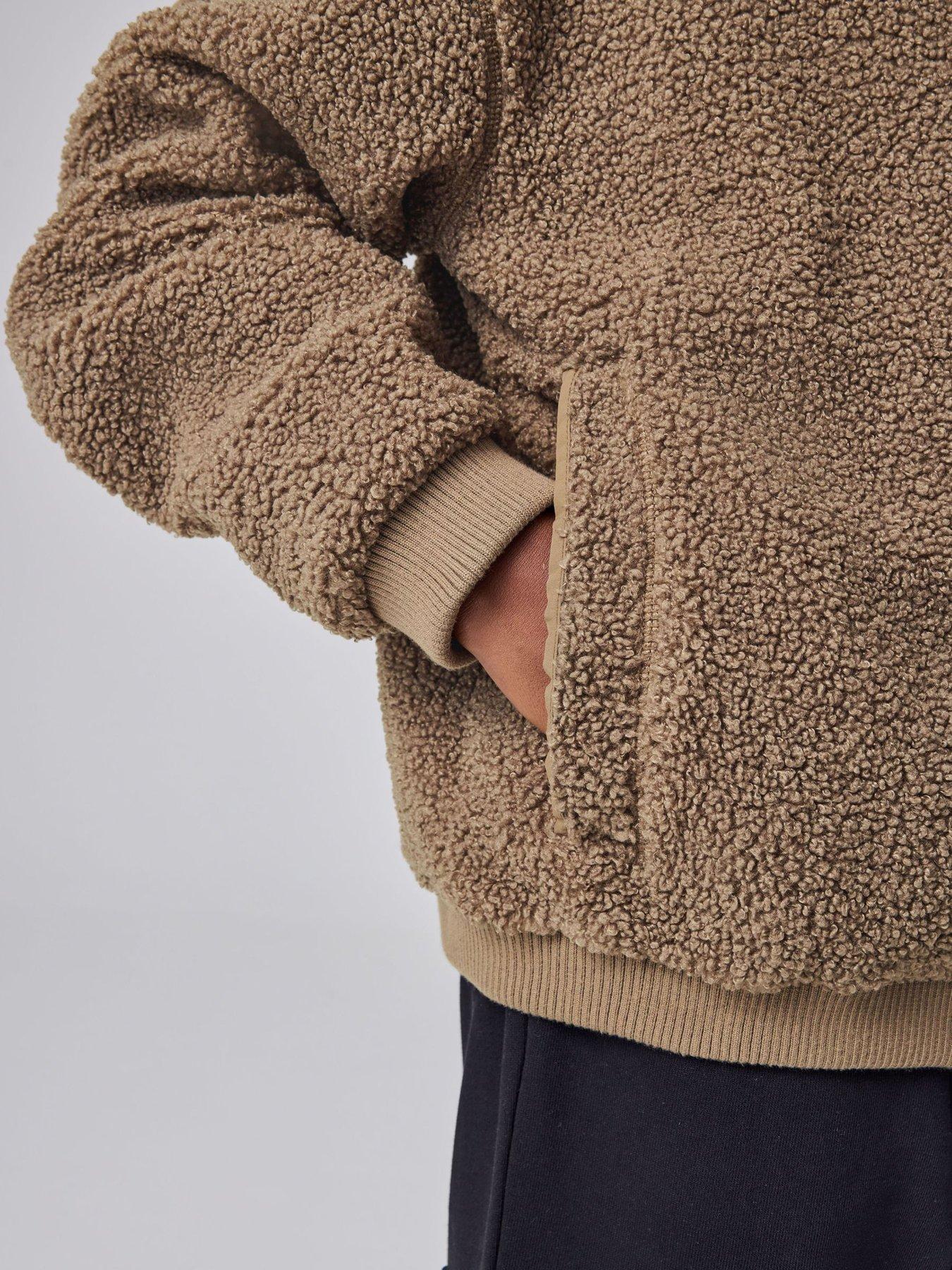 Image 7 of 7 of smALLSAINTS Older Boys Zip Fleece - Brown