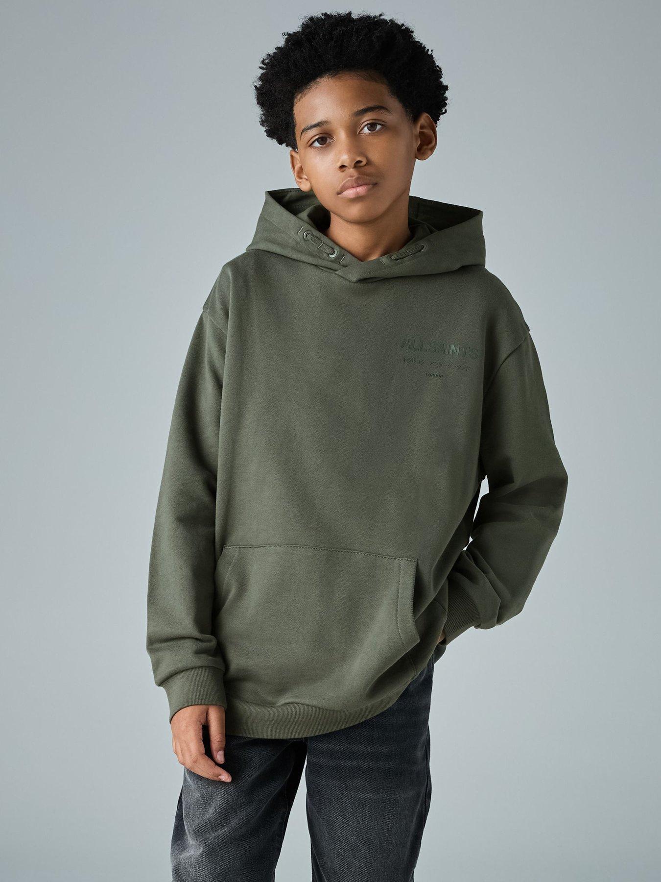  image of smallsaints-older-boys-underground-hoodie-green