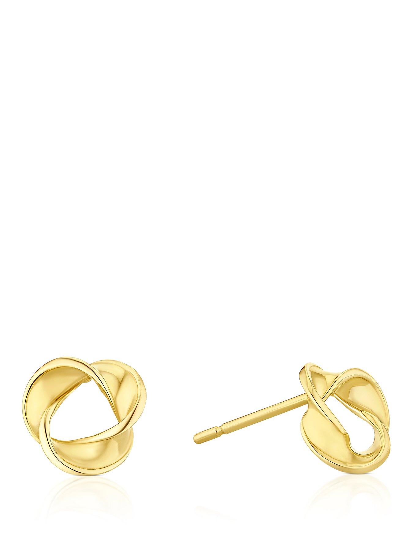 undefined 9Ct Gold Twist Studs - One Colour