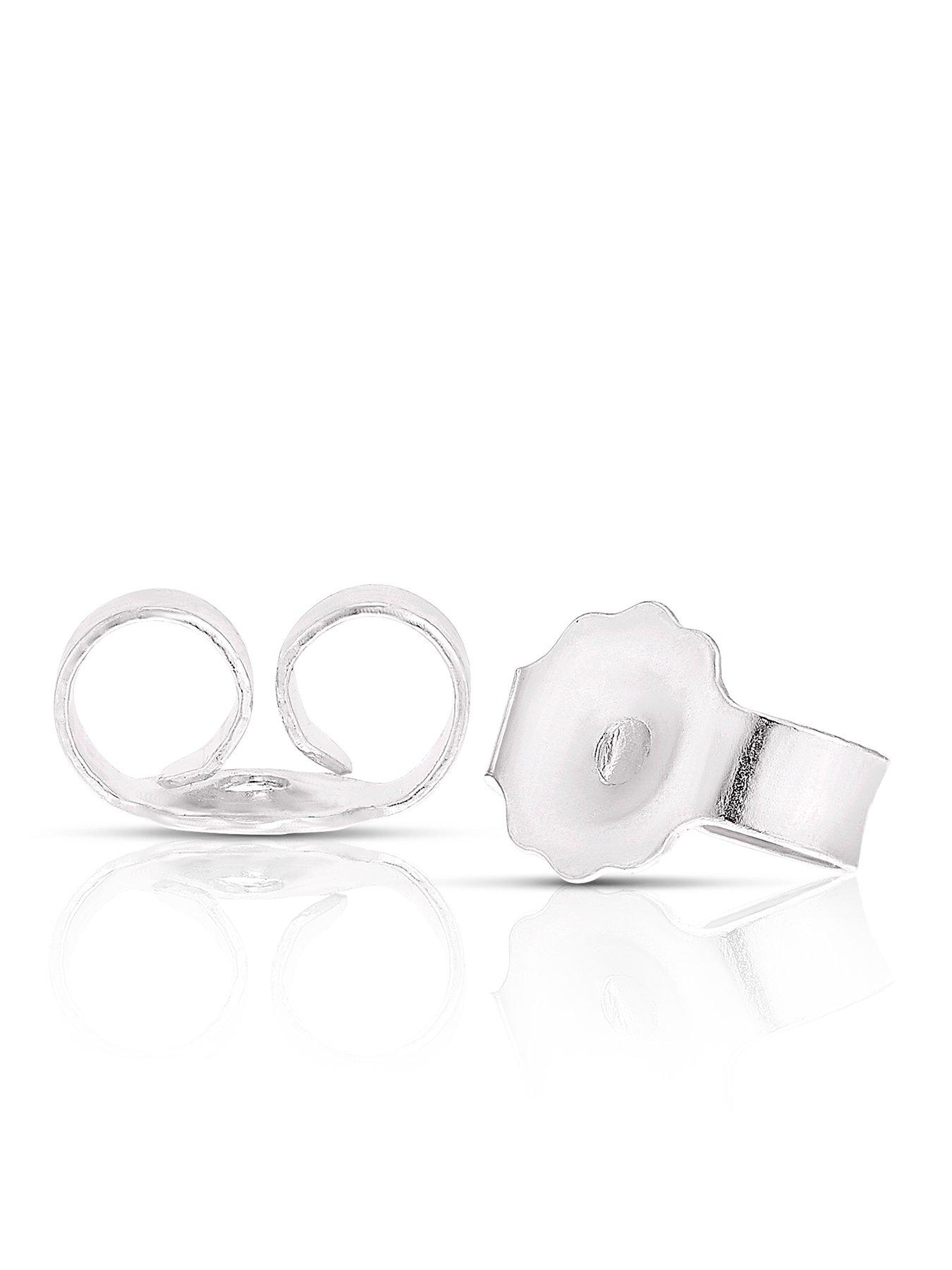  image of h-samuel-sterling-silver-cubic-zirconia-cocktail-stud-earrings