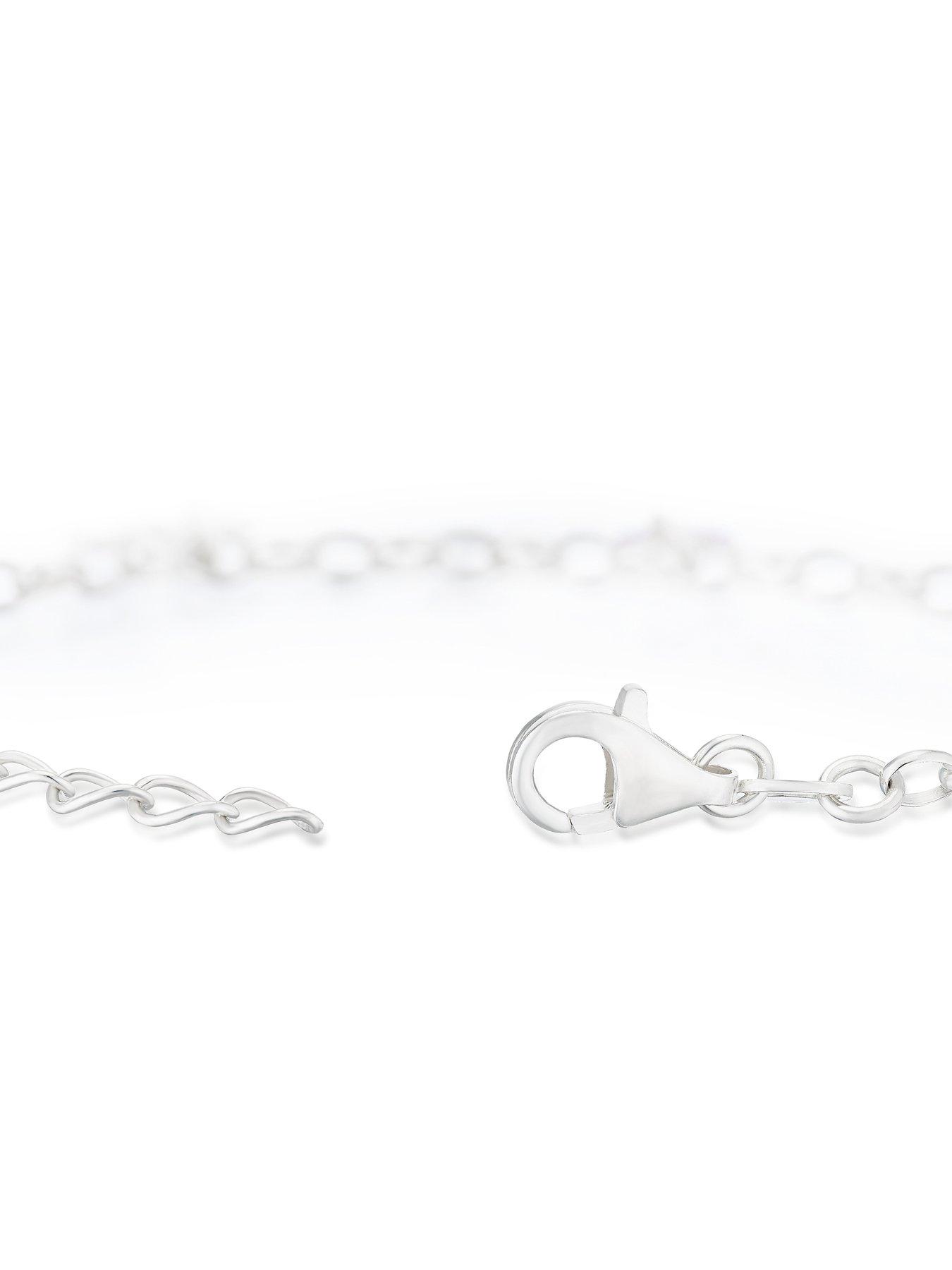 Image 3 of 3 of H. Samuel Sterling Silver Kid's Butterfly Heart Bracelet