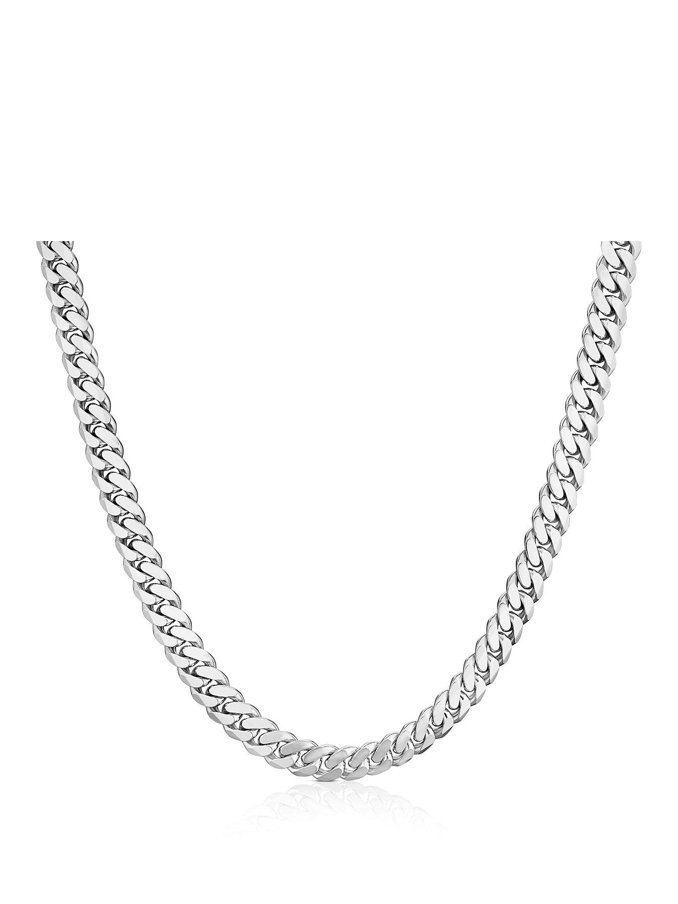 ernest-jones-sterling-silver-diacut-txt-curb-necklace-20-inch