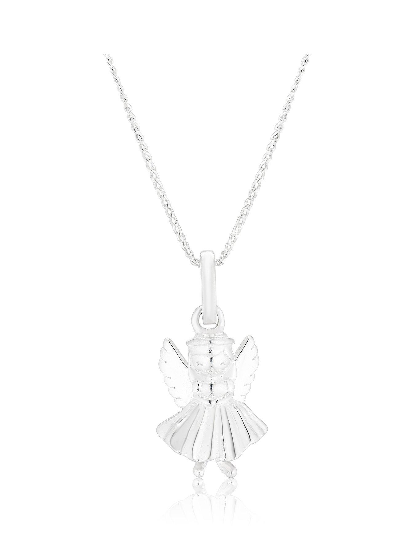 H. Samuel Children's Sterling Silver Fairy Pendant 14+2" Necklace