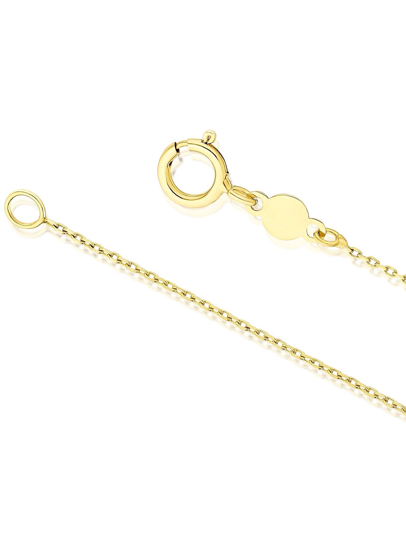 Image 3 of 3 of Ernest Jones 9ct Gold 18" Open Twist Circle Pendant Necklace