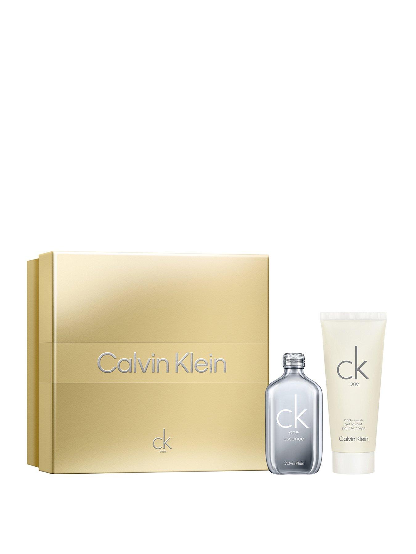 Image 1 of 7 of Calvin Klein Ck One Essence Parfum Intense and Shower Gel Unisex Duo Gift Set 50ml