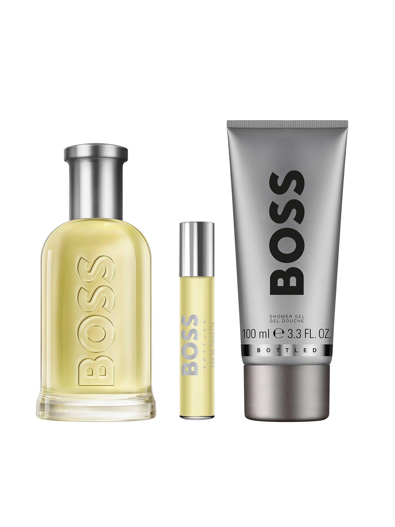  image of boss-bottled-eau-de-toilette-and-shower-gel-for-men-trio-gift-set-100ml