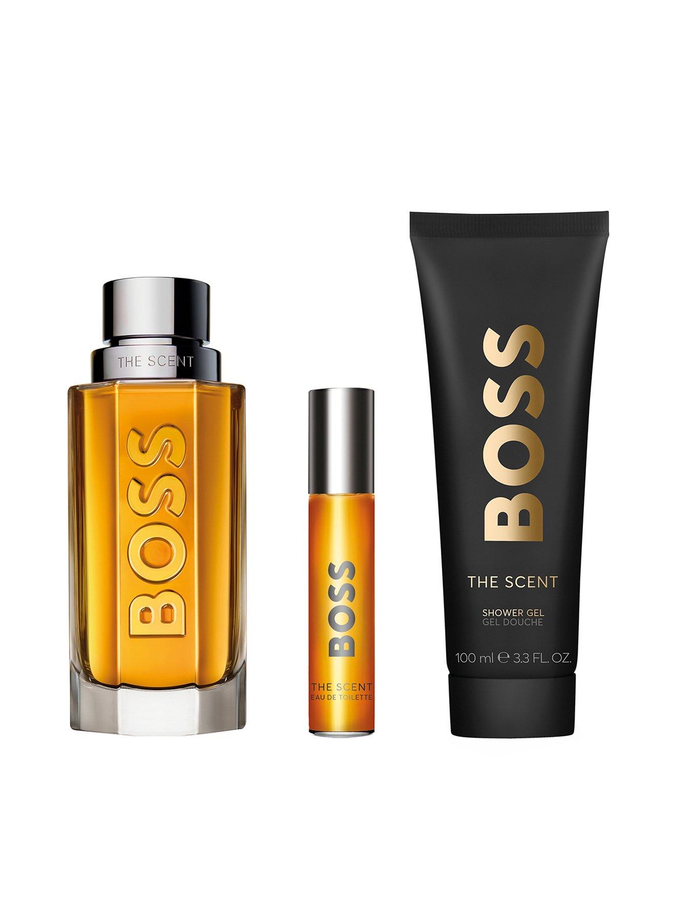  image of boss-the-scent-eau-de-toilette-and-shower-gel-for-men-trio-gift-set-100ml