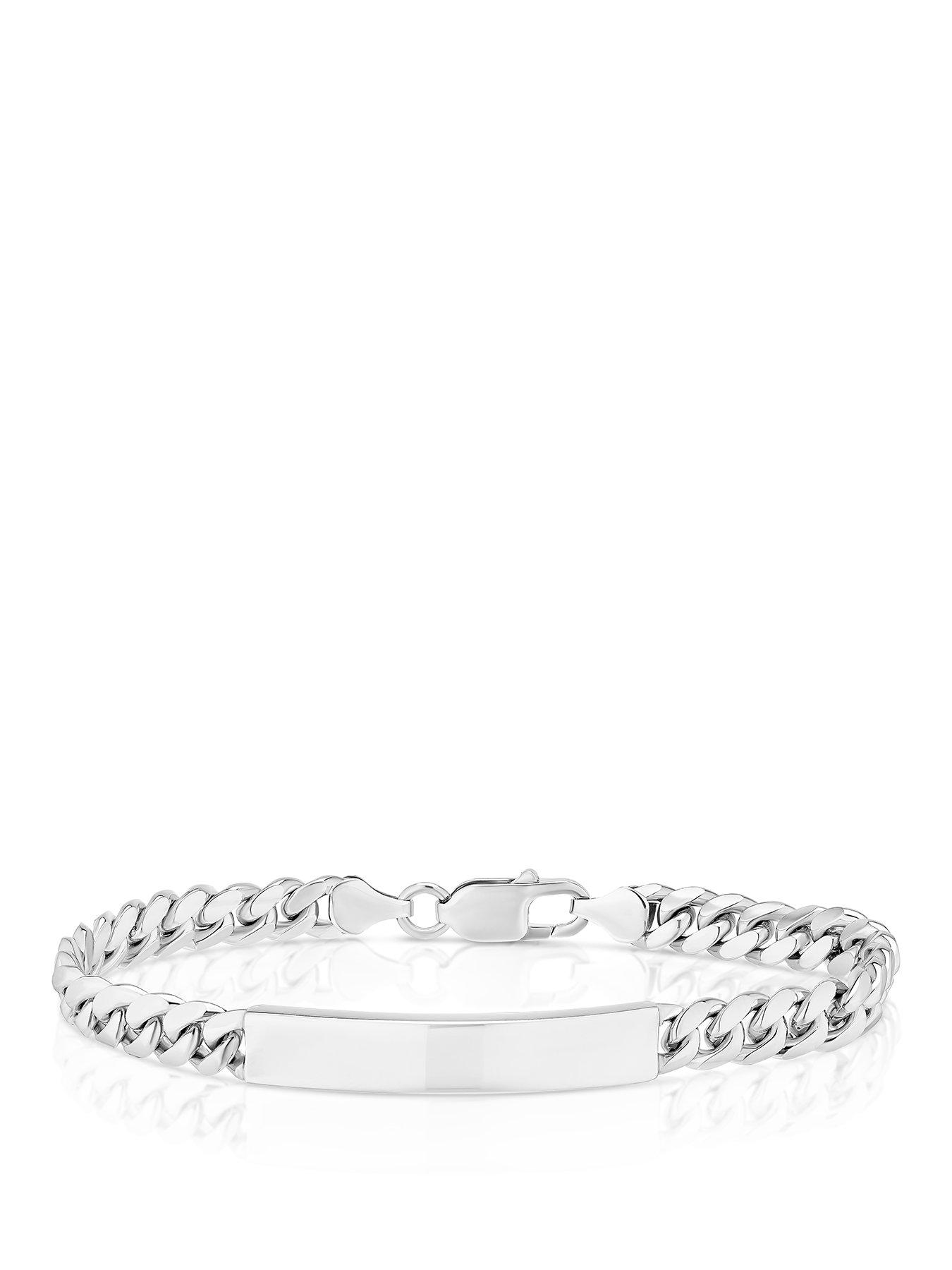 undefined Silver ID Curb Bracelet 8"