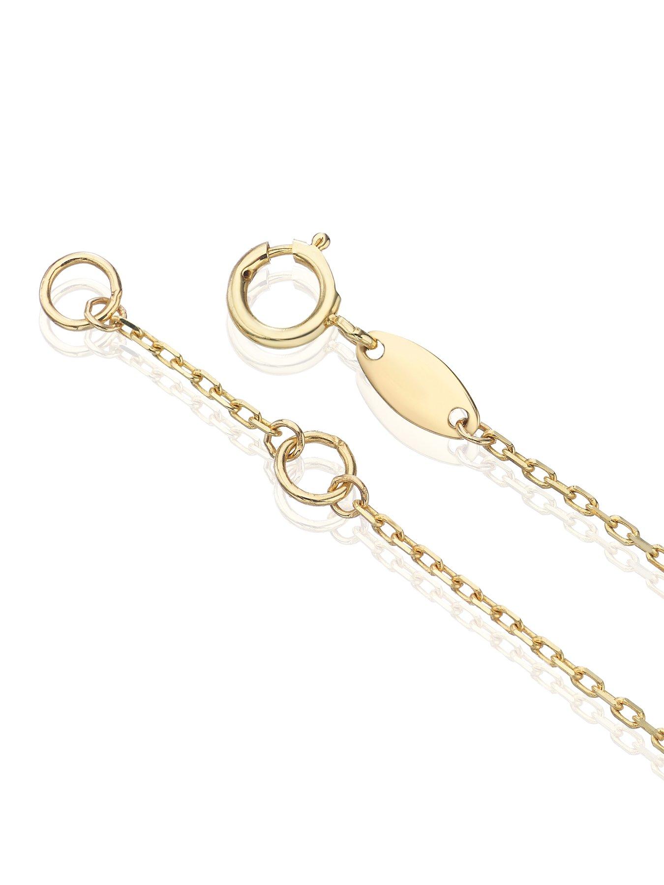  image of h-samuel-9ct-gold-mother-of-pearl-petal-bracelet-one-colour