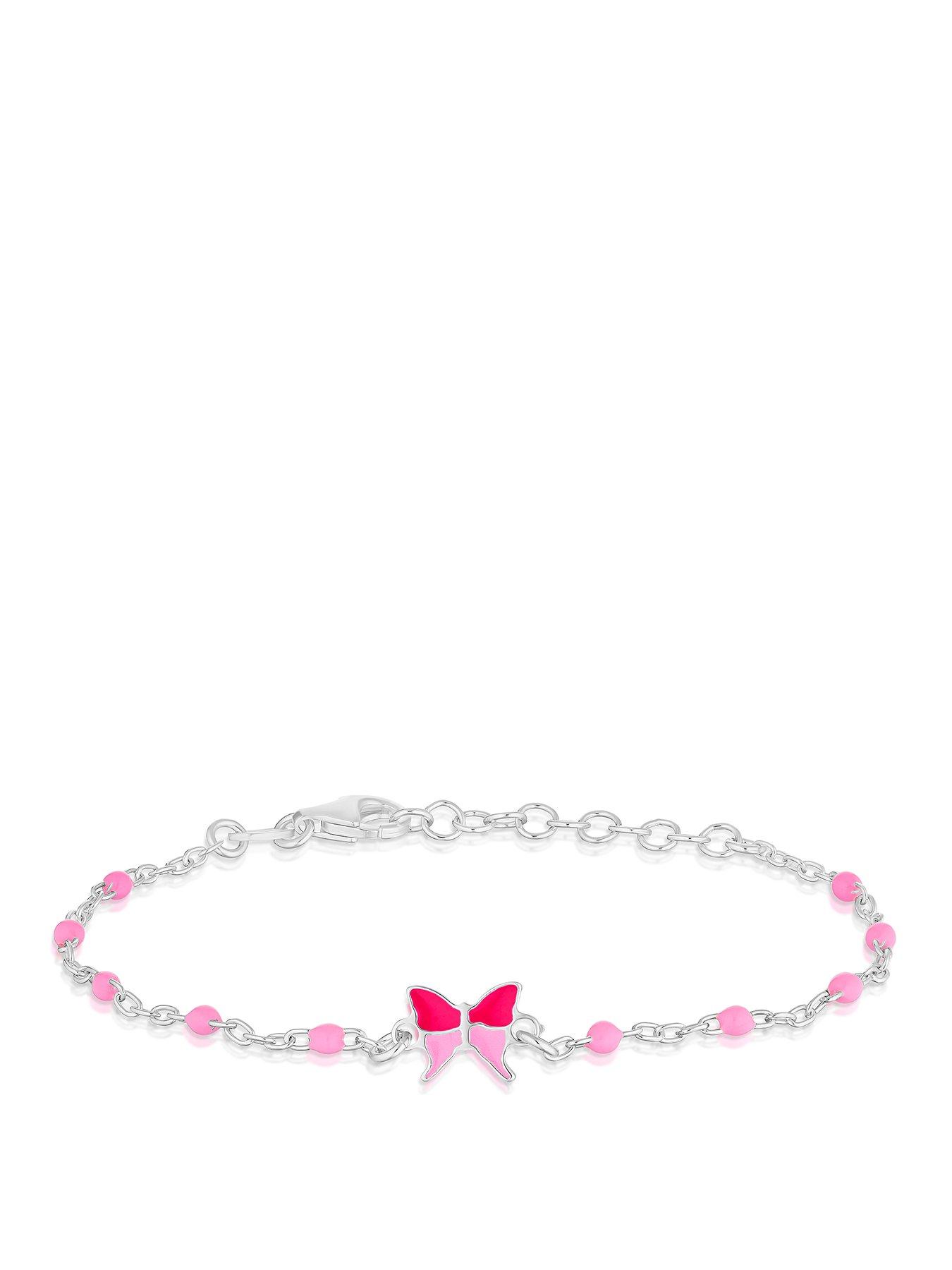 H. Samuel Sterling Silver Kids Butterfly Bracelet