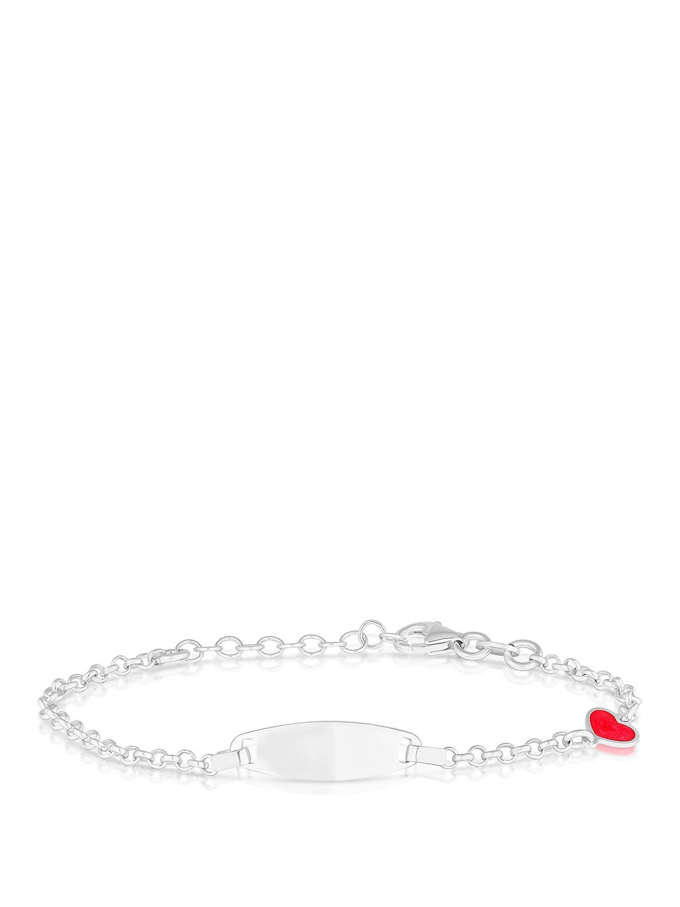 H. Samuel Sterling Silver Kids Heart ID Bracelet