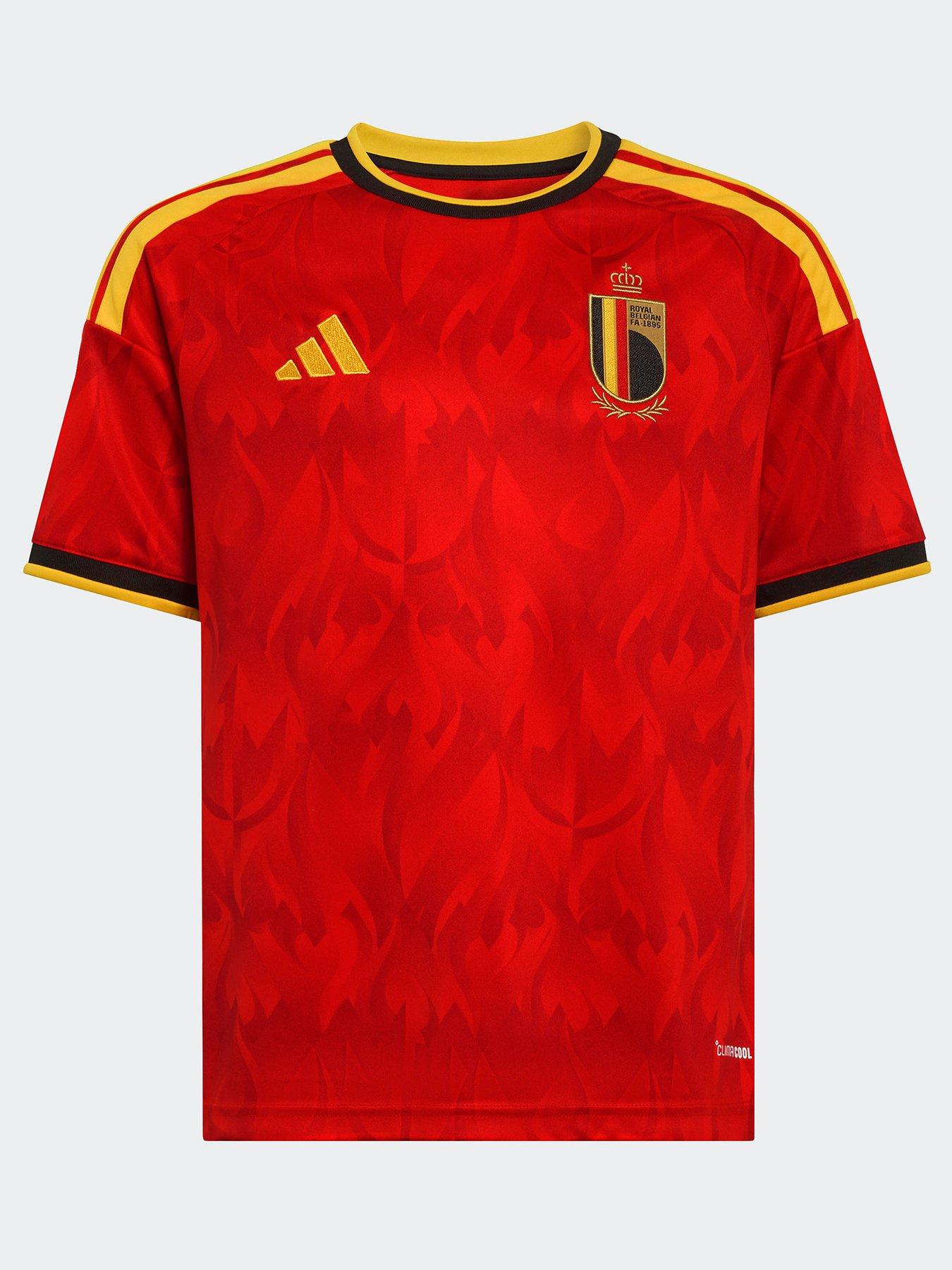  image of adidas-junior-belgium-replica-26-home-football-shirt-red