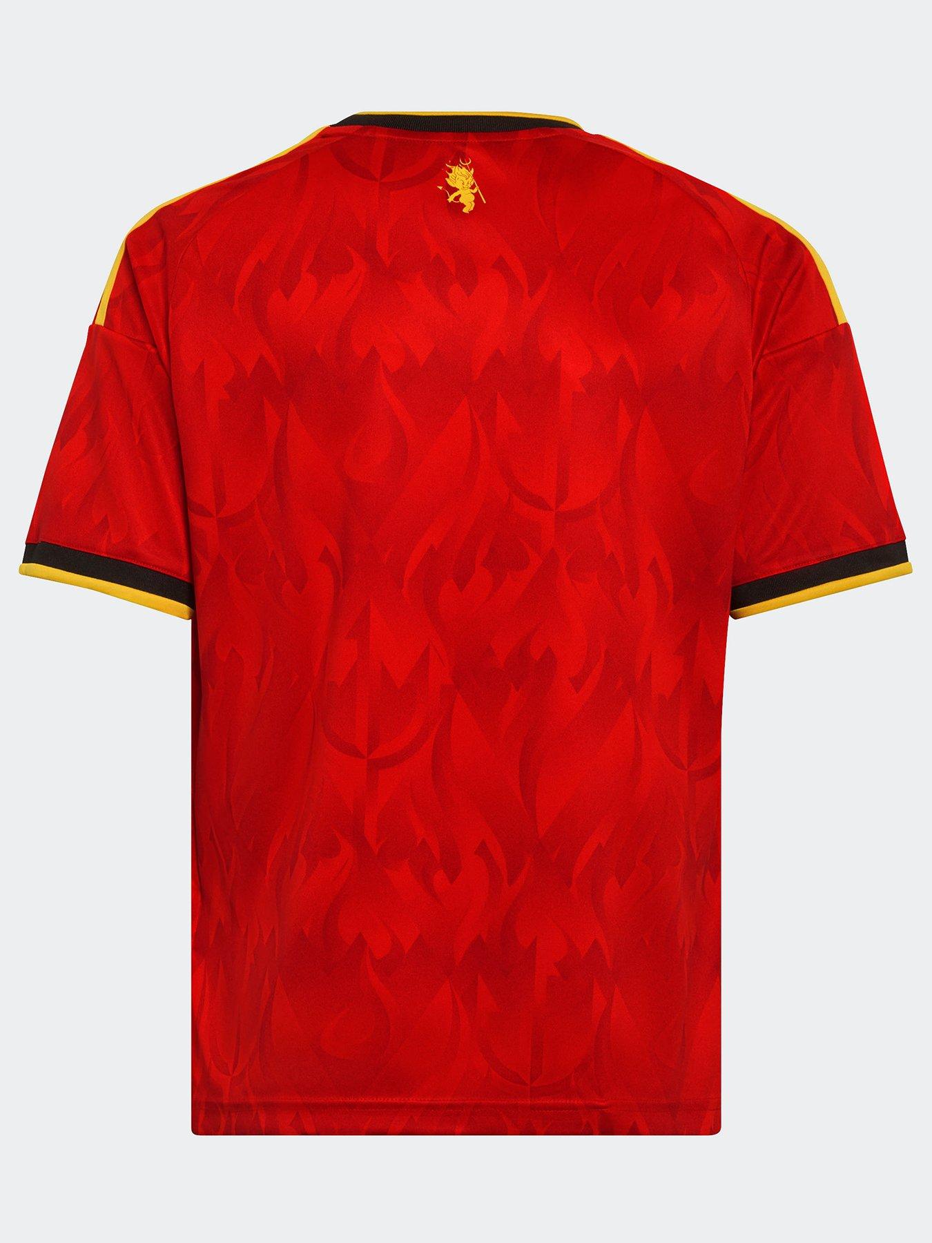  image of adidas-junior-belgium-replica-26-home-football-shirt-red