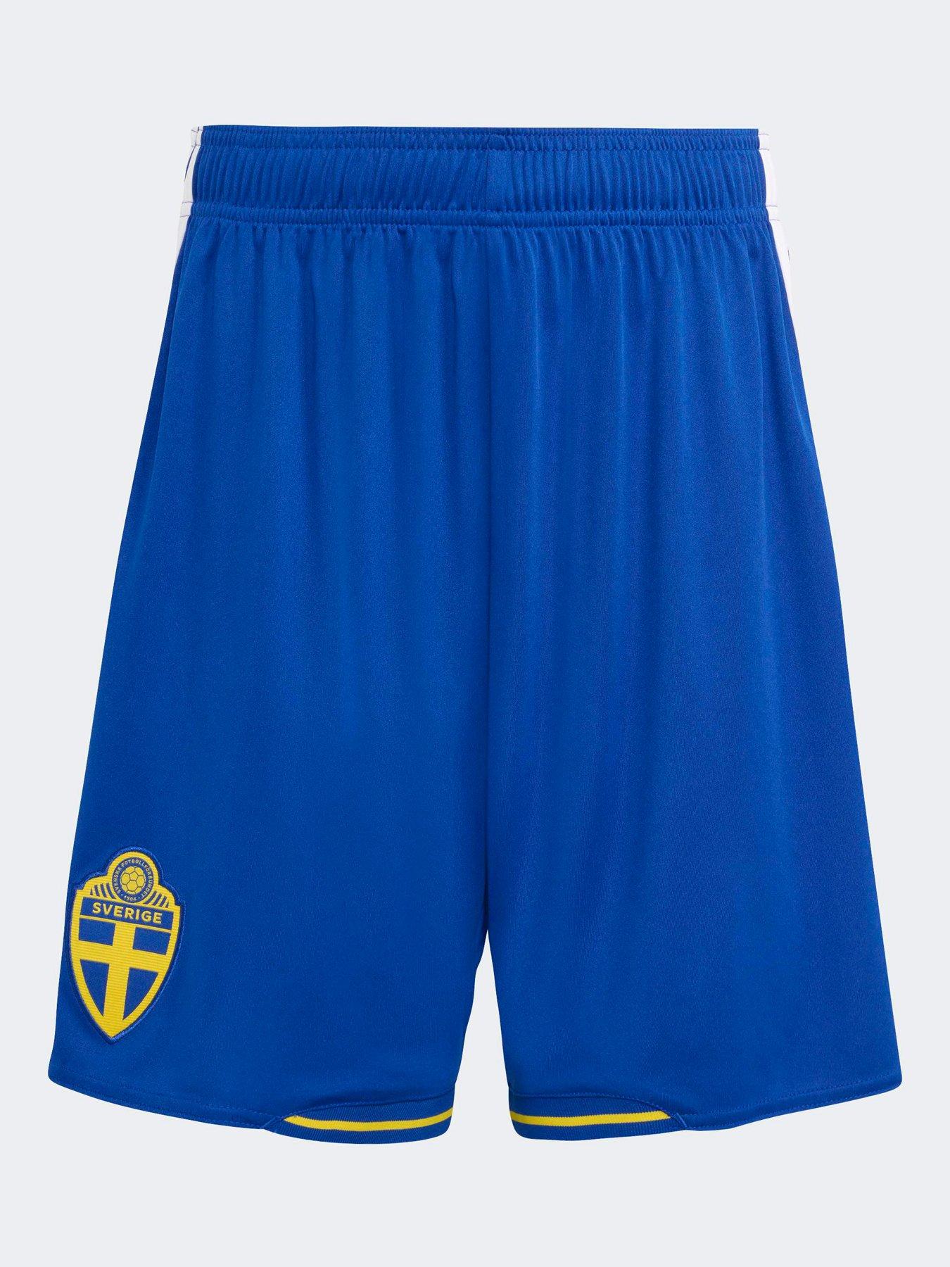 image of adidas-mens-sweden-replica-26-home-football-shorts-blue