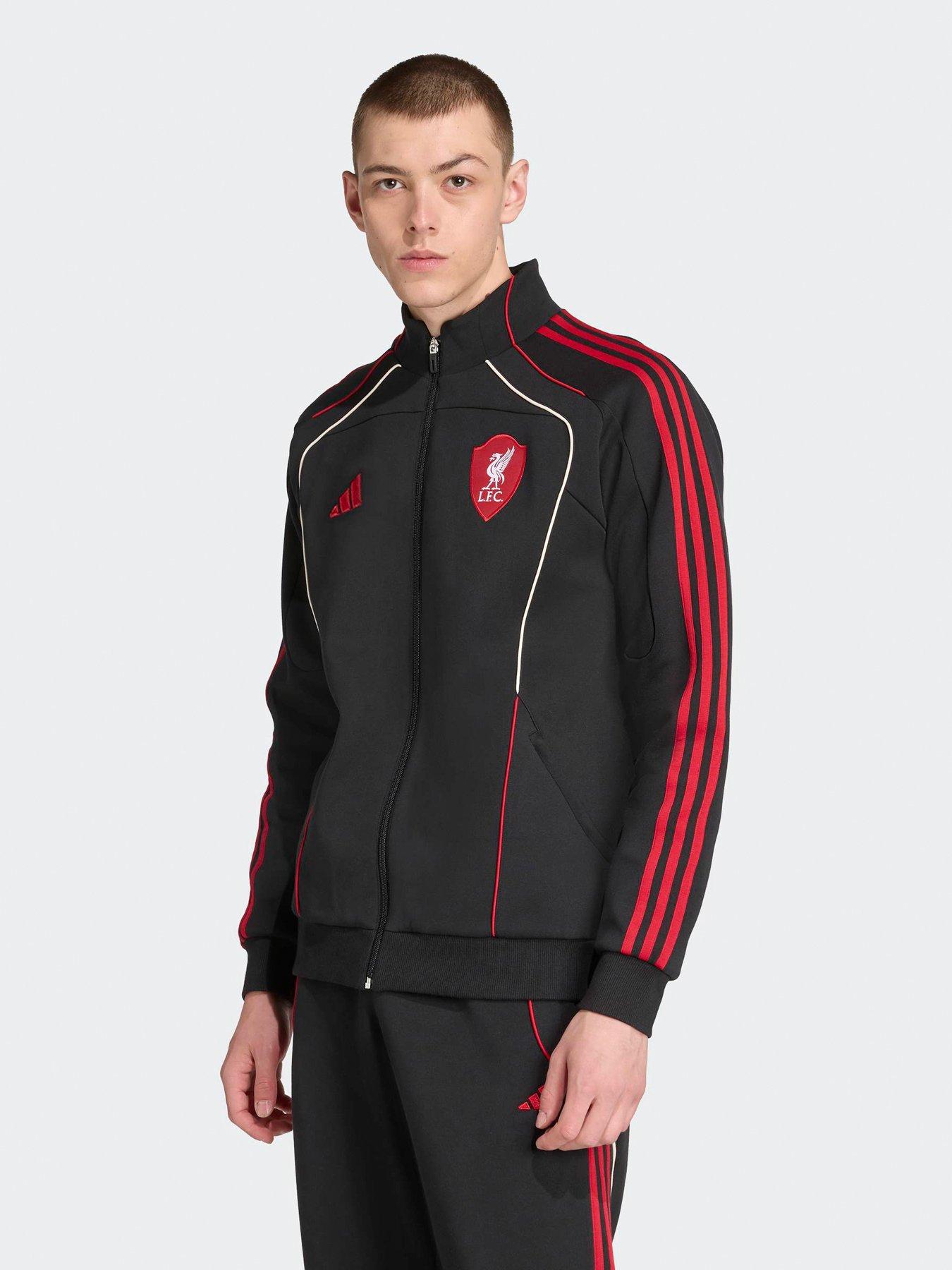 adidas Mens Liverpool Urban Purist Tracksuit Top - Black