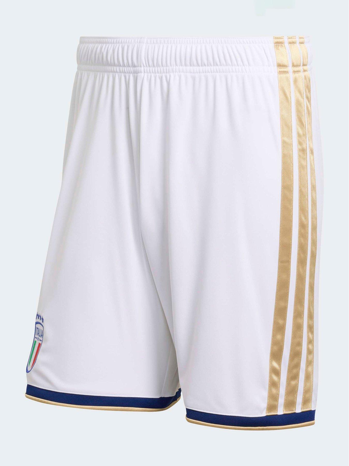 adidas Mens Italy Replica 26 Home Football Shorts - White