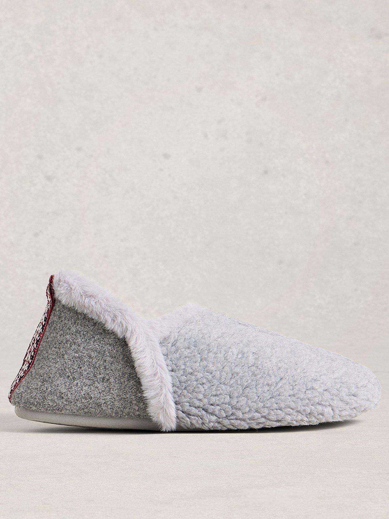 White Stuff Reya Closed Back Slipper - Grey