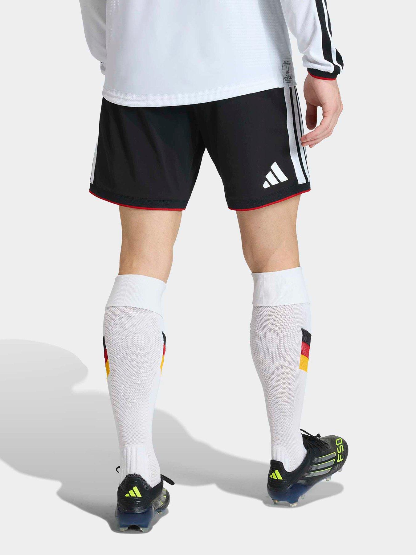 Image 3 of 5 of adidas Mens Germany Replica 26 Home Football Shorts - Black