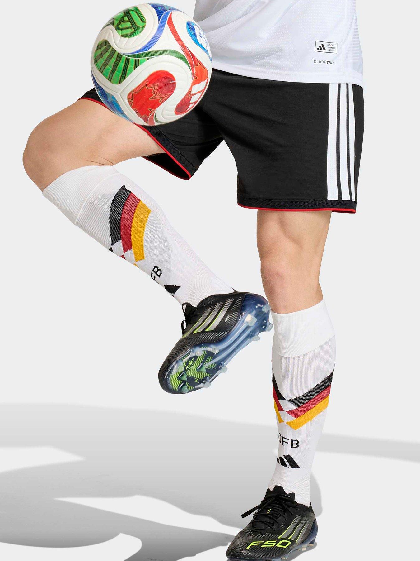 Image 5 of 5 of adidas Mens Germany Replica 26 Home Football Shorts - Black