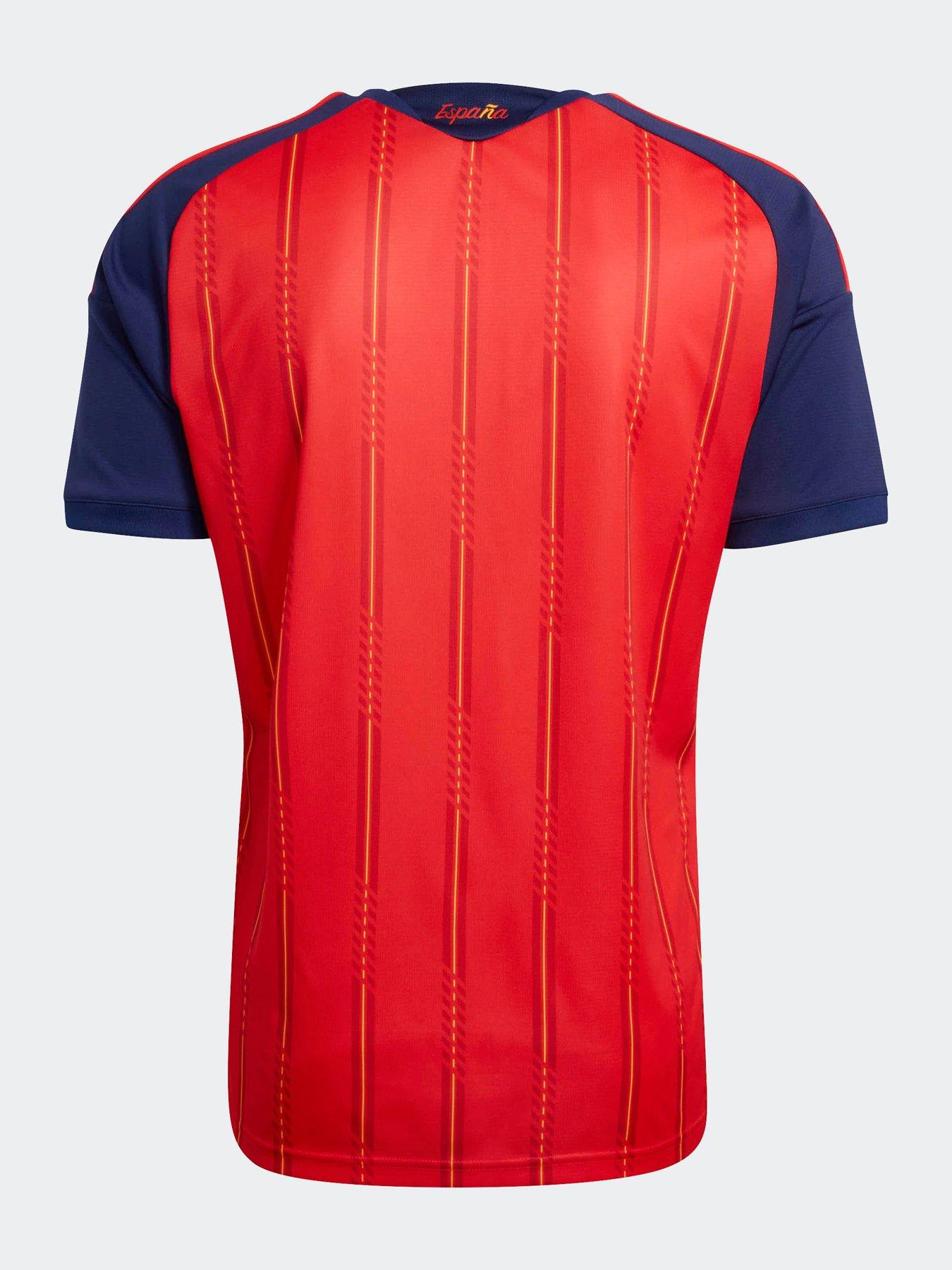 adidas Mens Spain Replica 26 Home Football Shirt - Red | Littlewoods